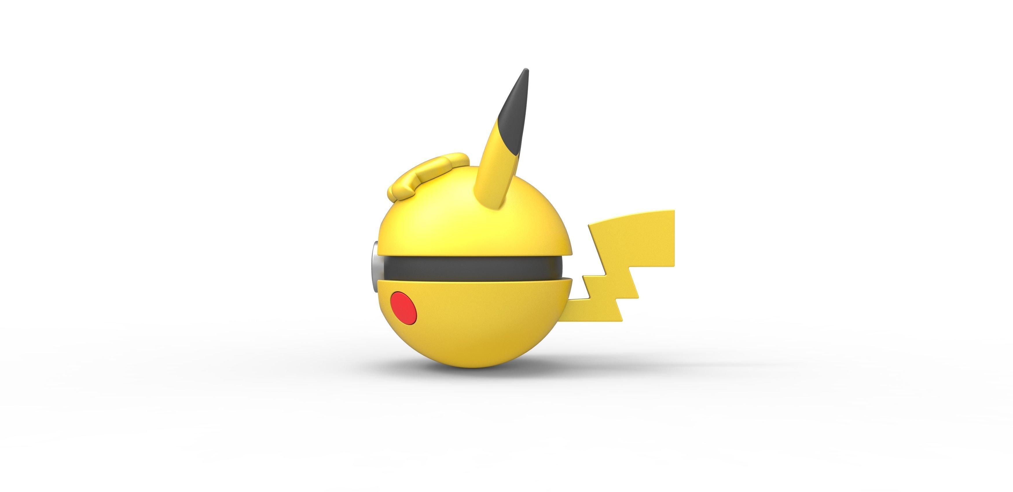  Pikachu Curly orb 3D print model_6