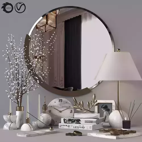 White Marble Decorative set