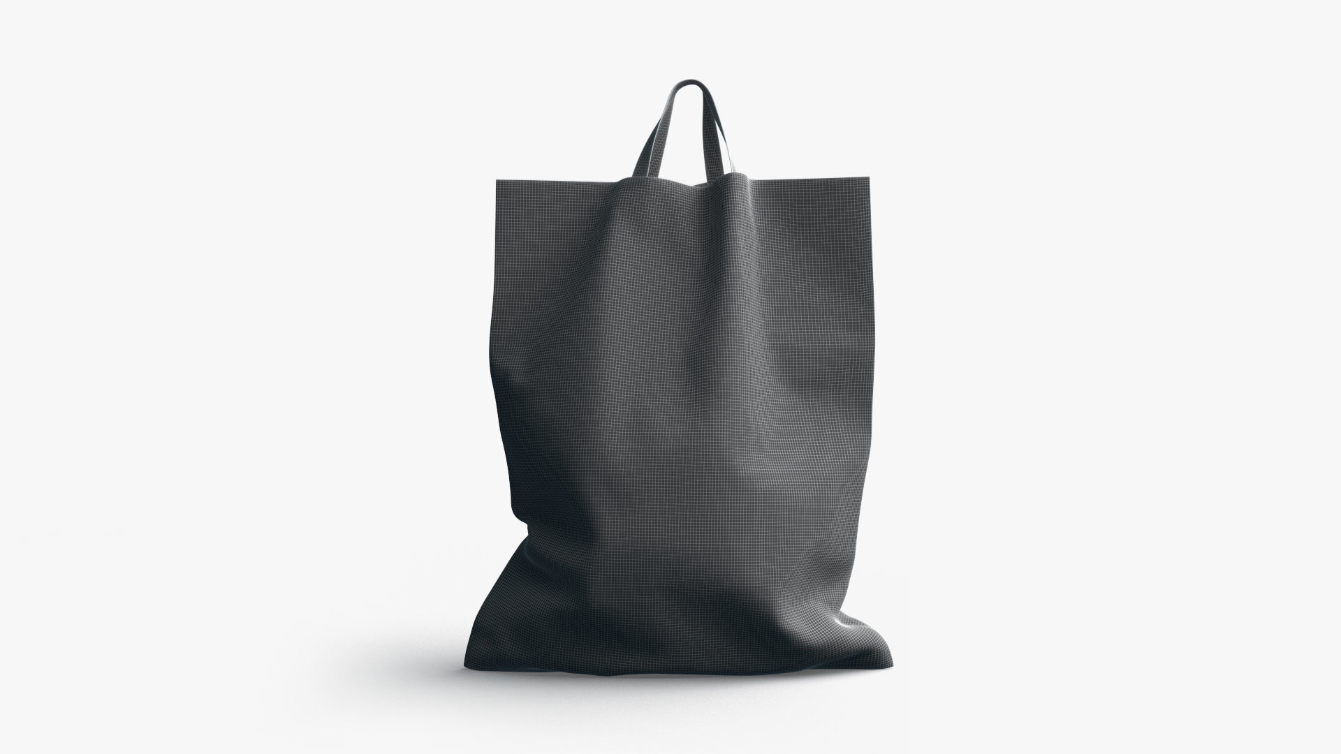 Loop handle plastic bag stand Low-poly 3D model_8