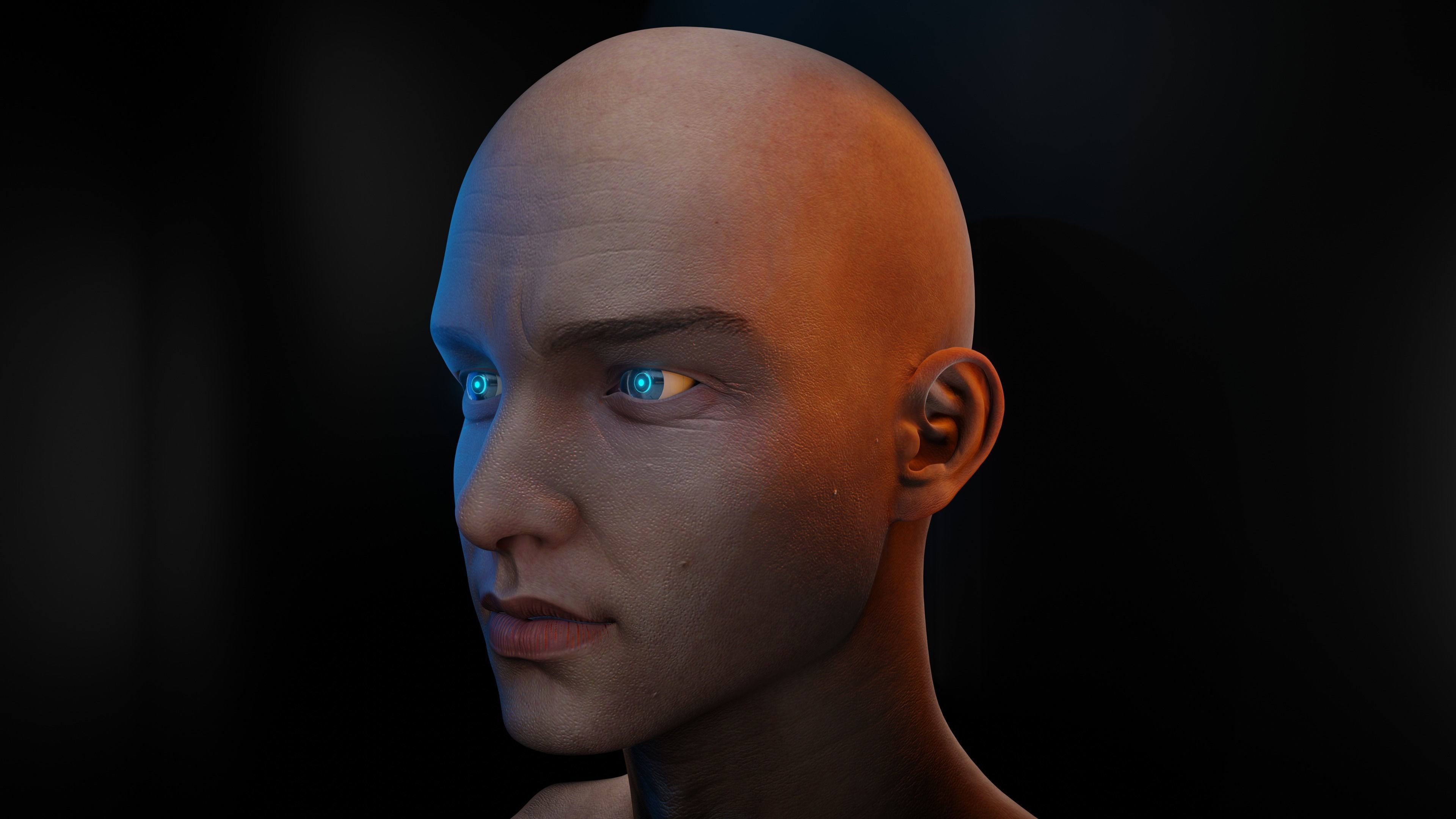 Prosthetic eyes pack 2 Low-poly 3D model_10