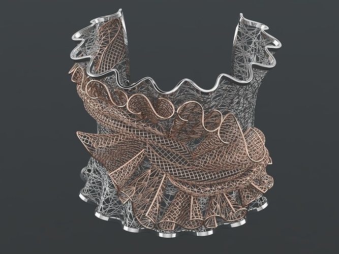 Golden Bracelets 3d print model 3D print model 3D print model