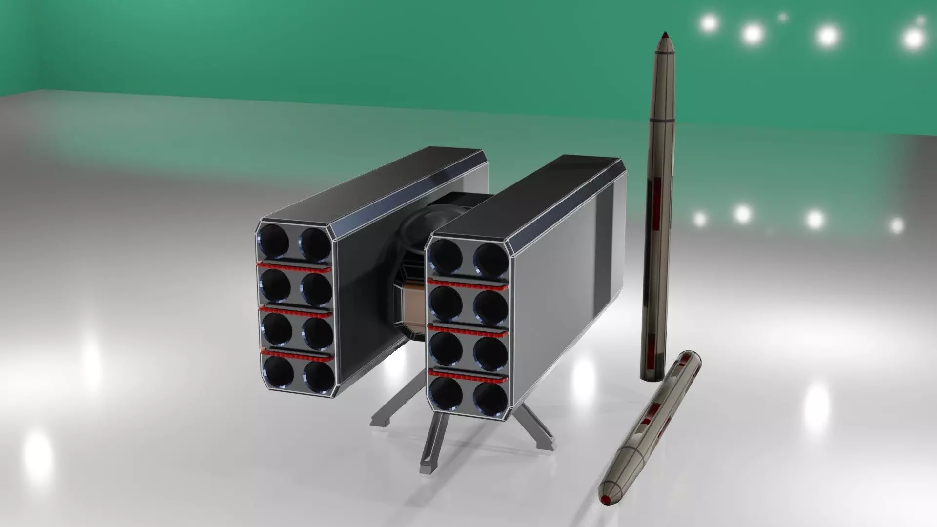 Rocket launcher 3D model_0