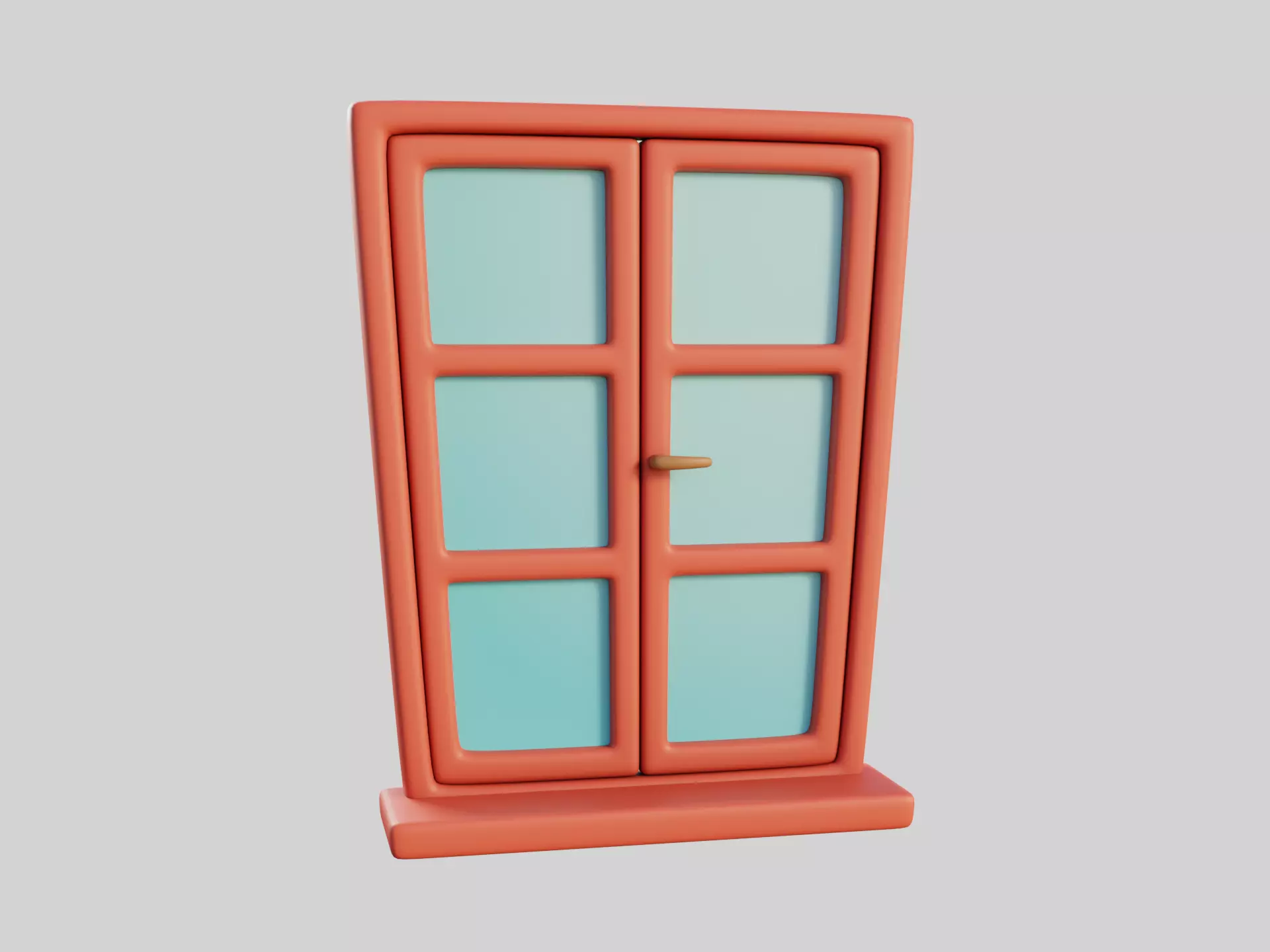 Cartoon Window 8b 3D model_0