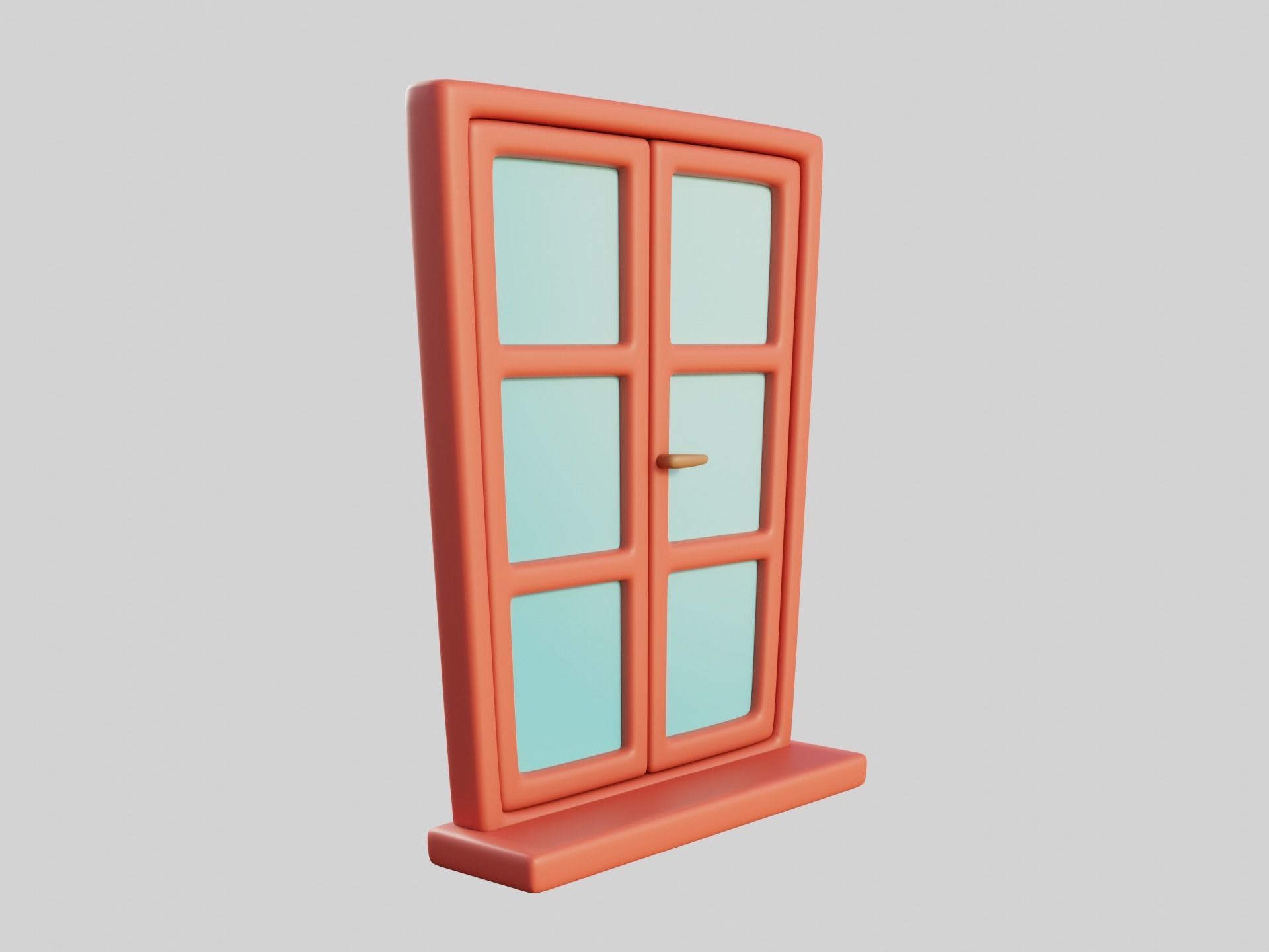 Cartoon Window 8b 3D model_1