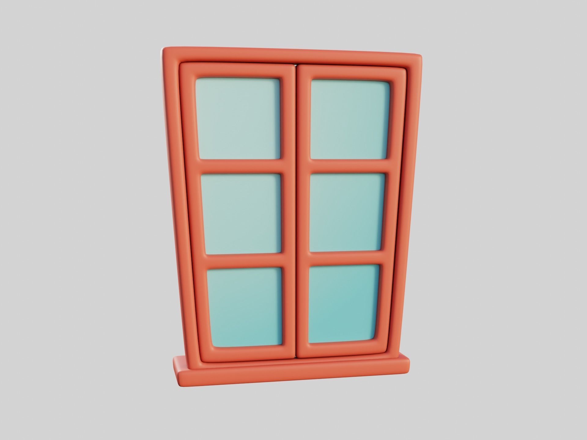 Cartoon Window 8b 3D model_5