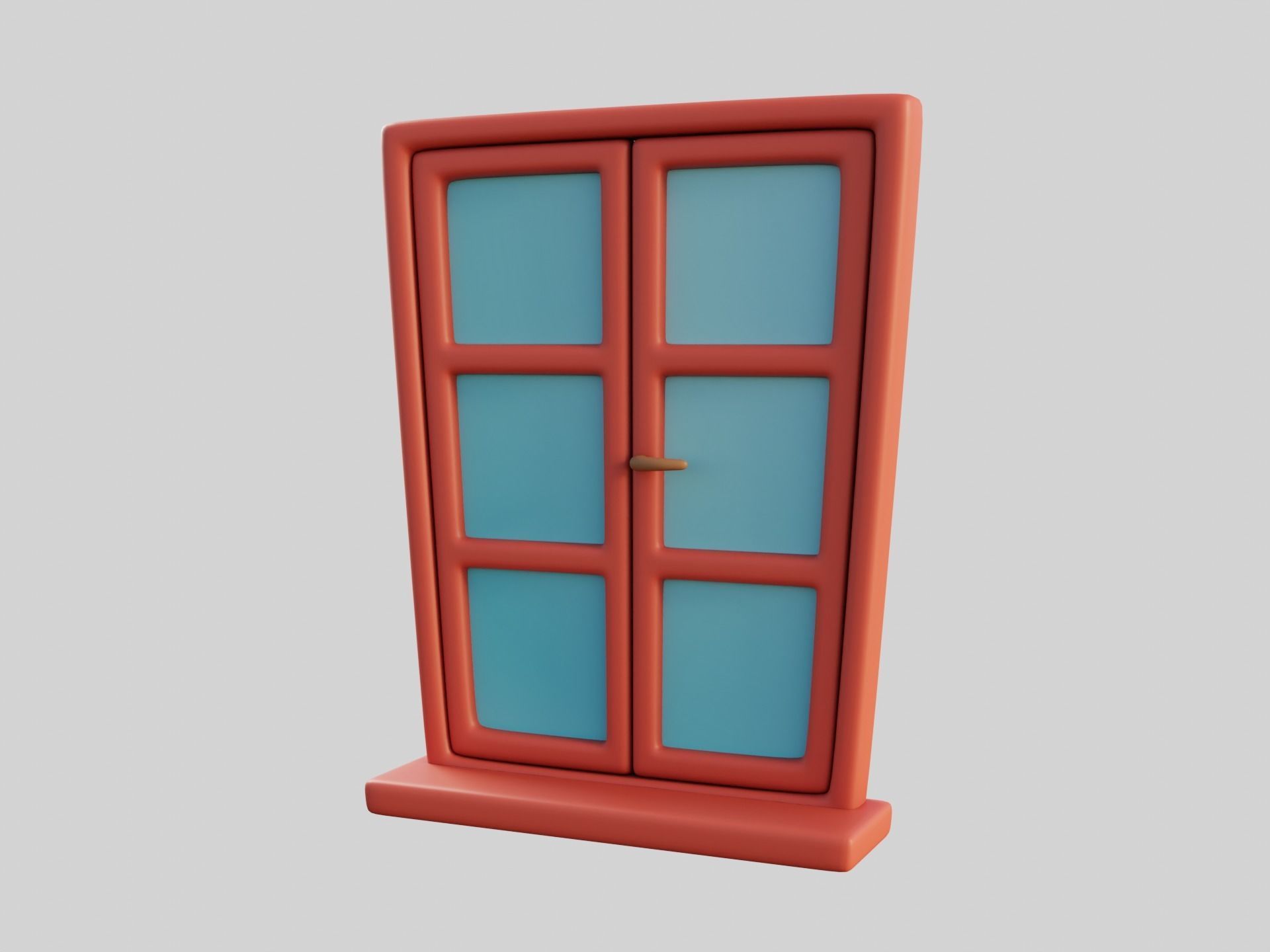 Cartoon Window 8b 3D model_9