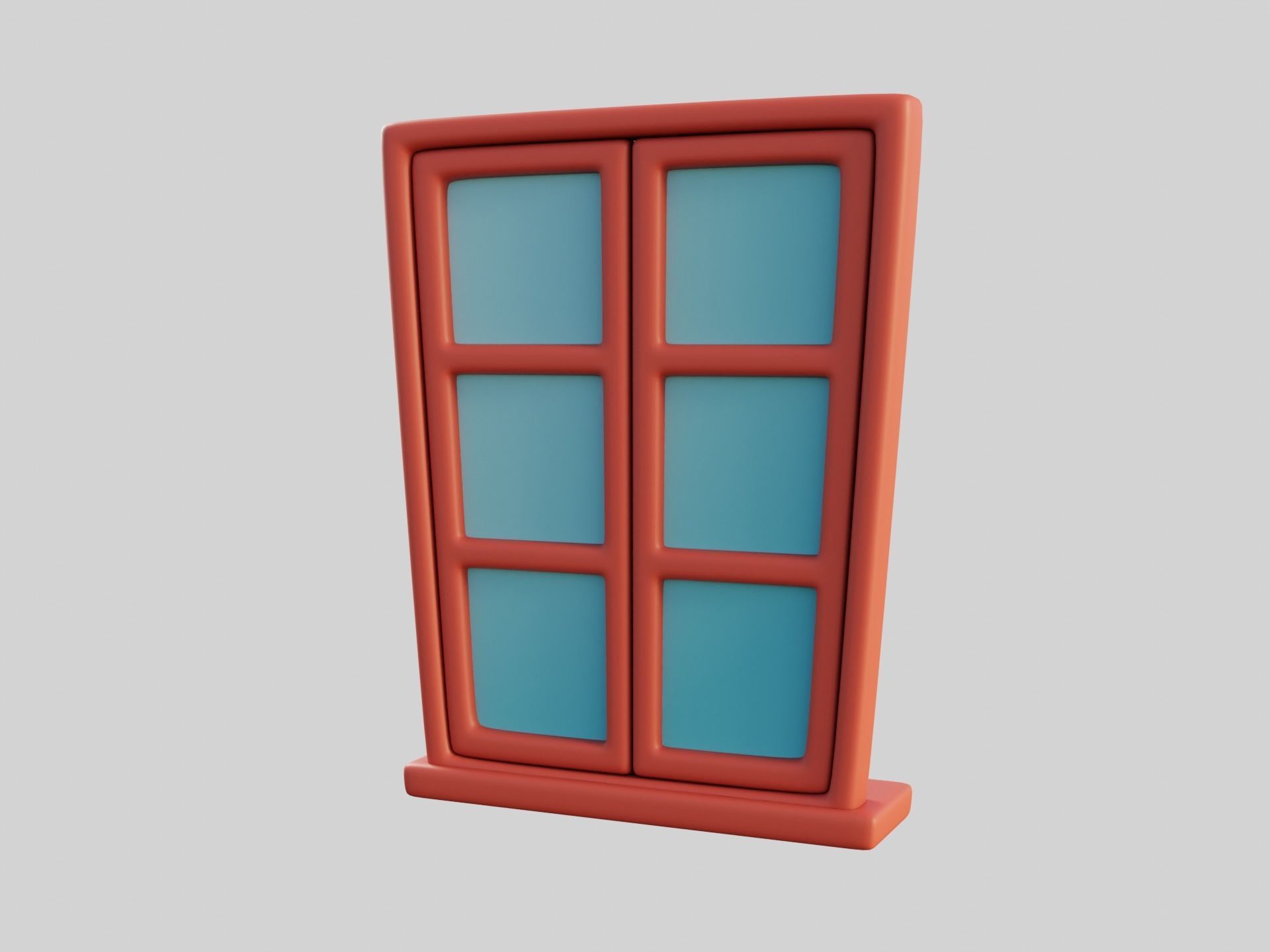 Cartoon Window 8b 3D model_4