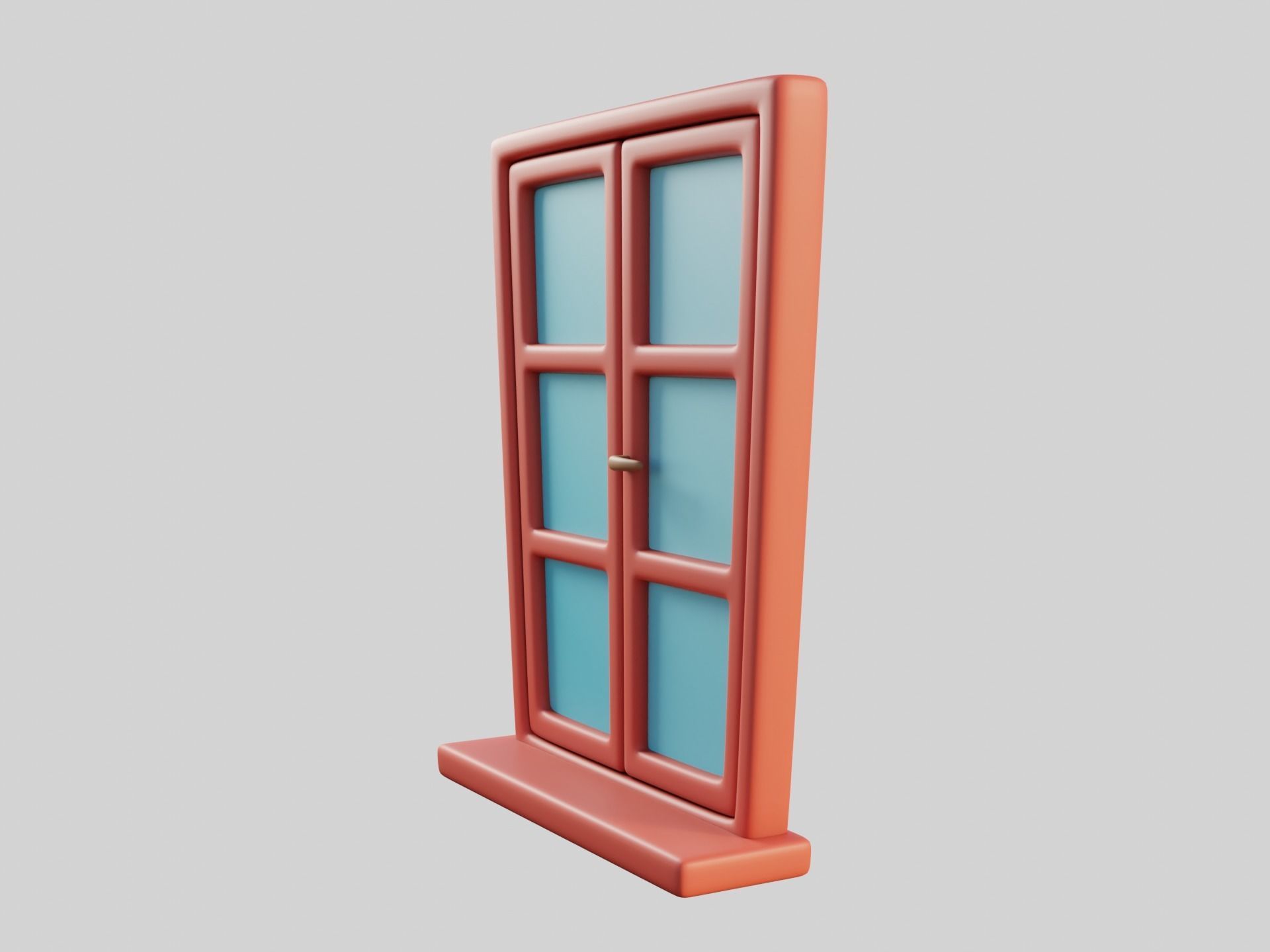 Cartoon Window 8b 3D model_8