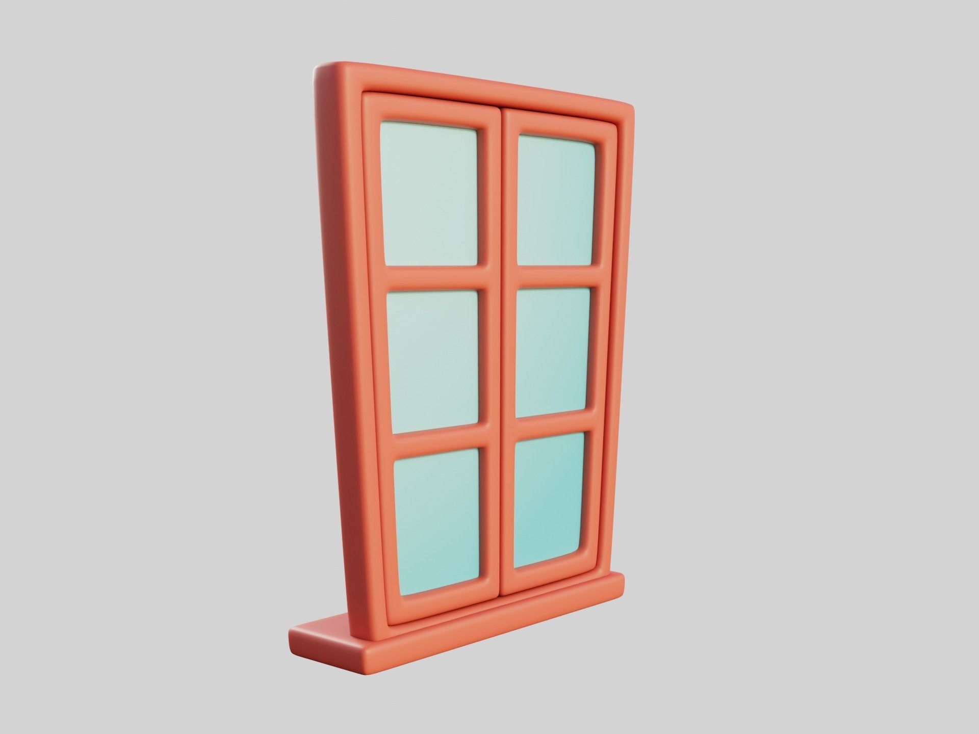Cartoon Window 8b 3D model_6