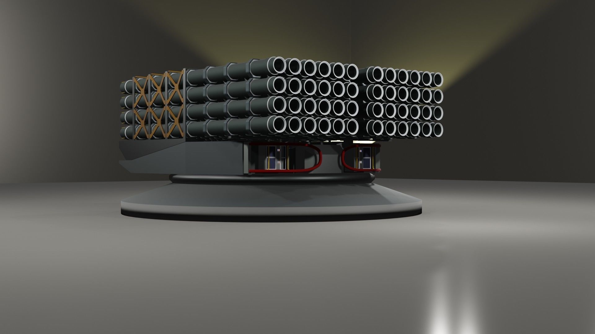 Launchers Anti-aircraft installation Missile complex 3D Model Collection_18