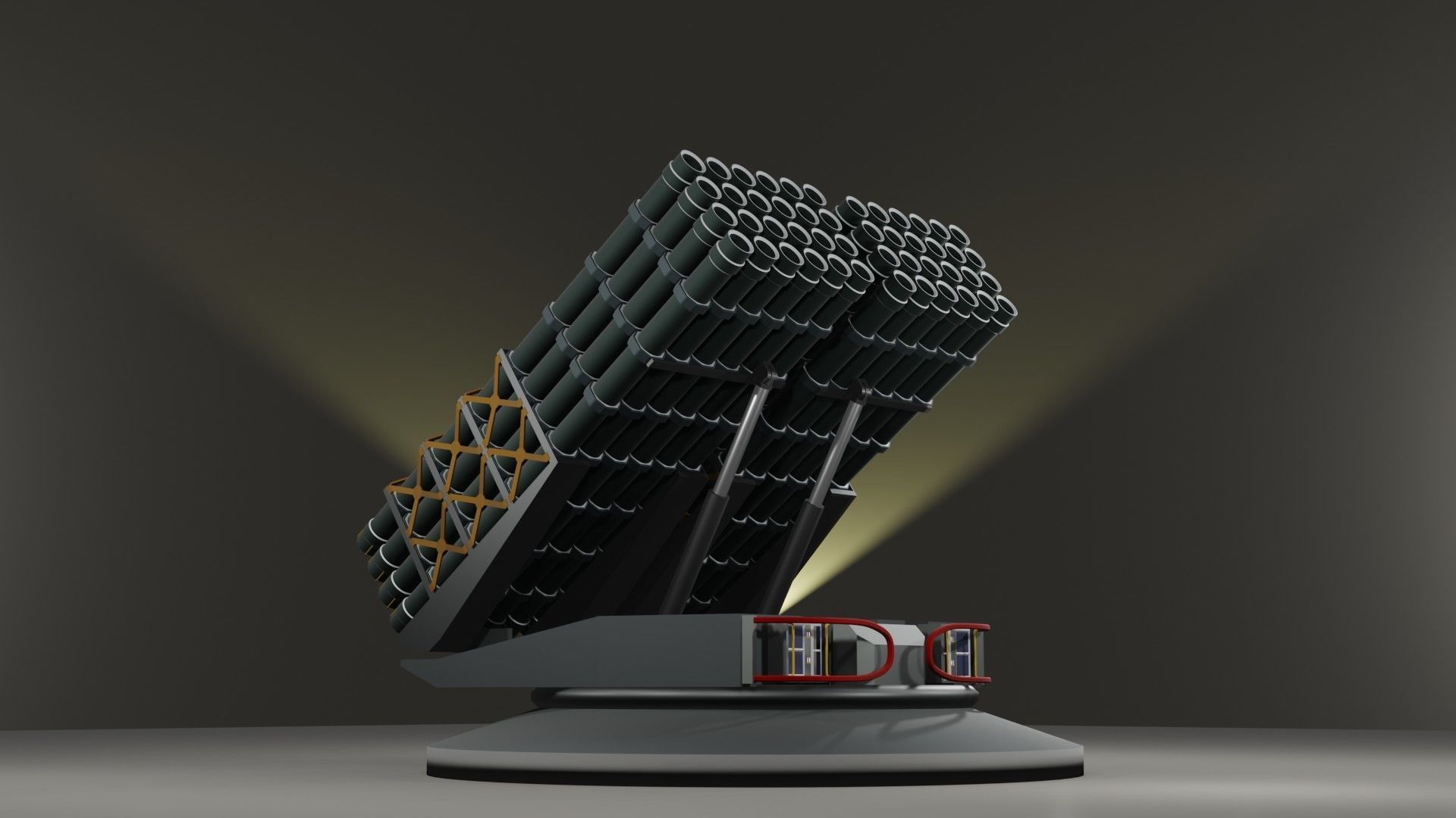 Launchers Anti-aircraft installation Missile complex 3D Model Collection_21