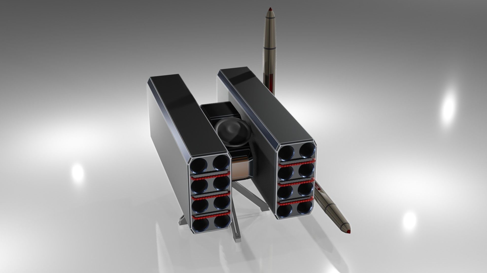 Launchers Anti-aircraft installation Missile complex 3D Model Collection_83