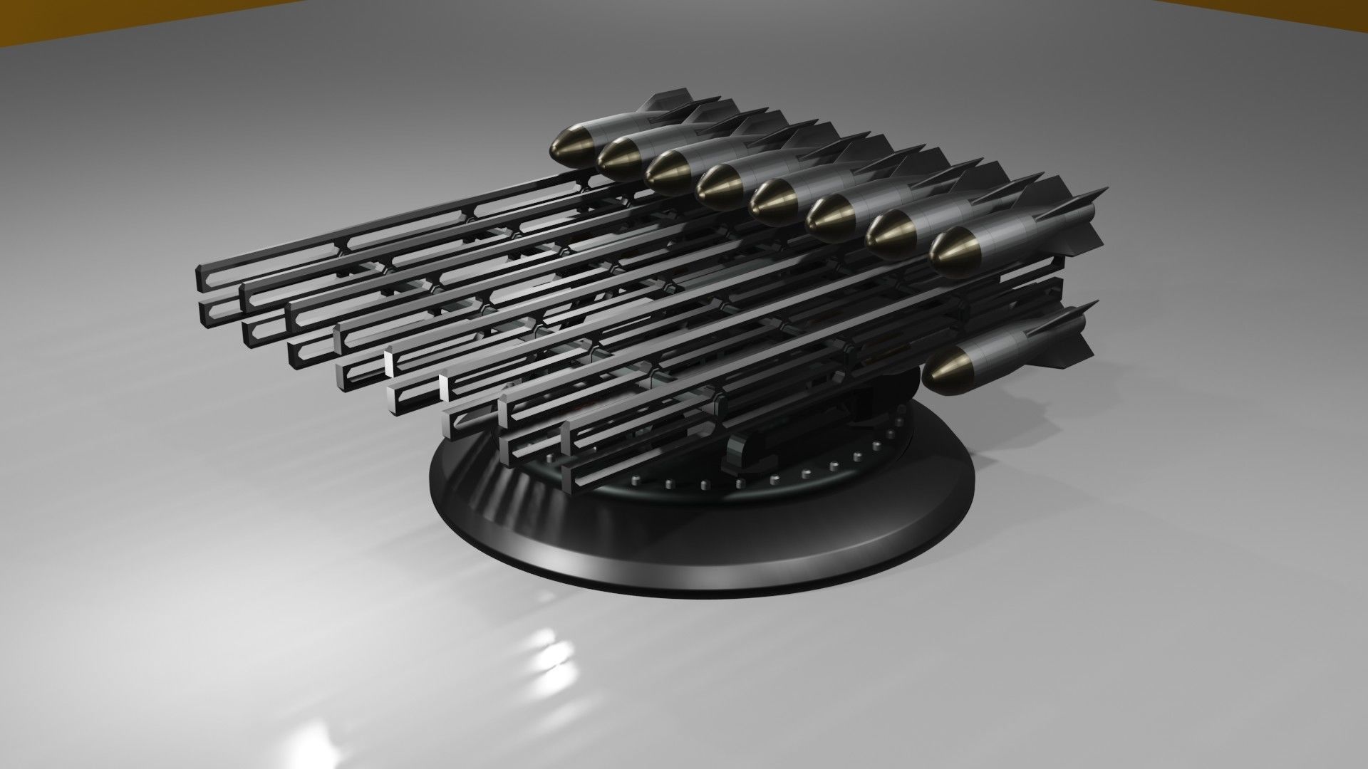 Launchers Anti-aircraft installation Missile complex 3D Model Collection_53