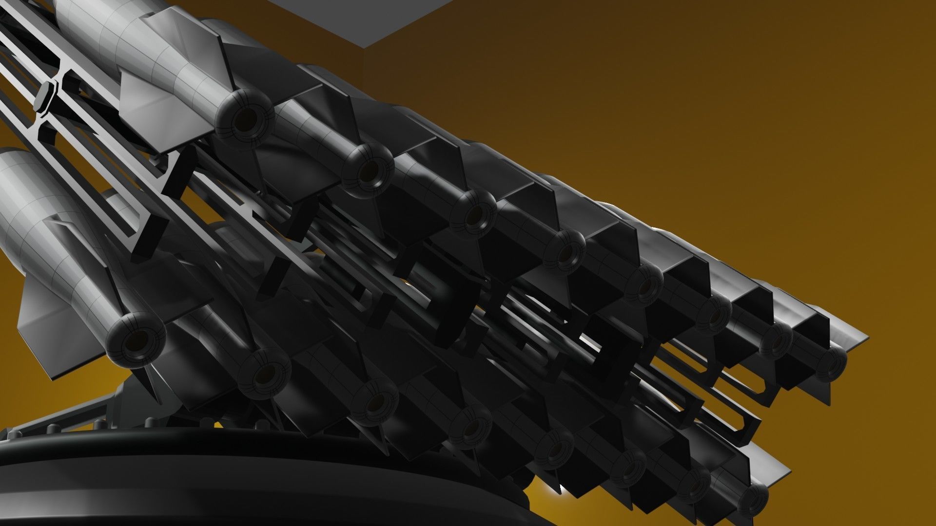 Launchers Anti-aircraft installation Missile complex 3D Model Collection_49