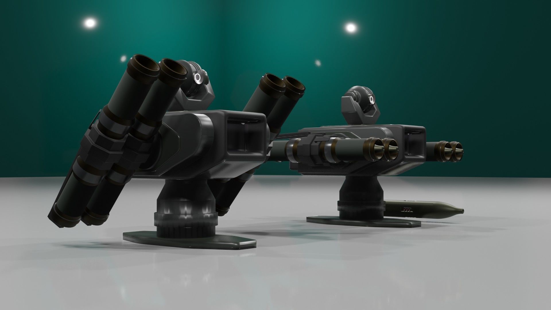 Launchers Anti-aircraft installation Missile complex 3D Model Collection_75