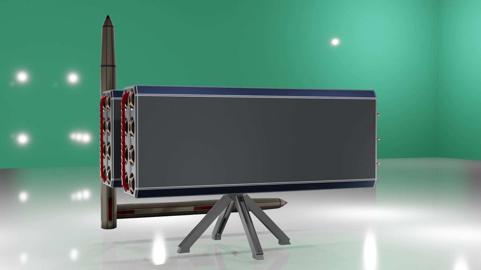 Launchers Anti-aircraft installation Missile complex 3D Model Collection_85