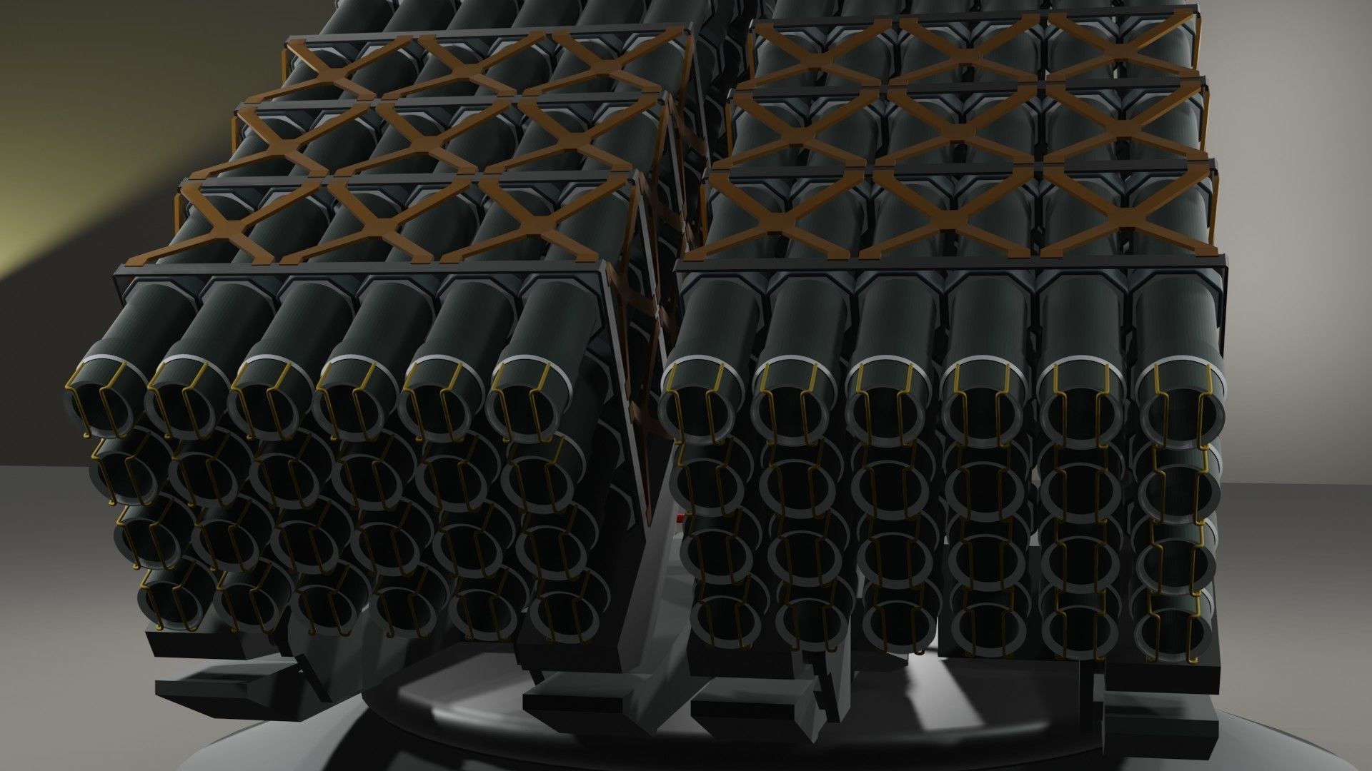 Launchers Anti-aircraft installation Missile complex 3D Model Collection_29