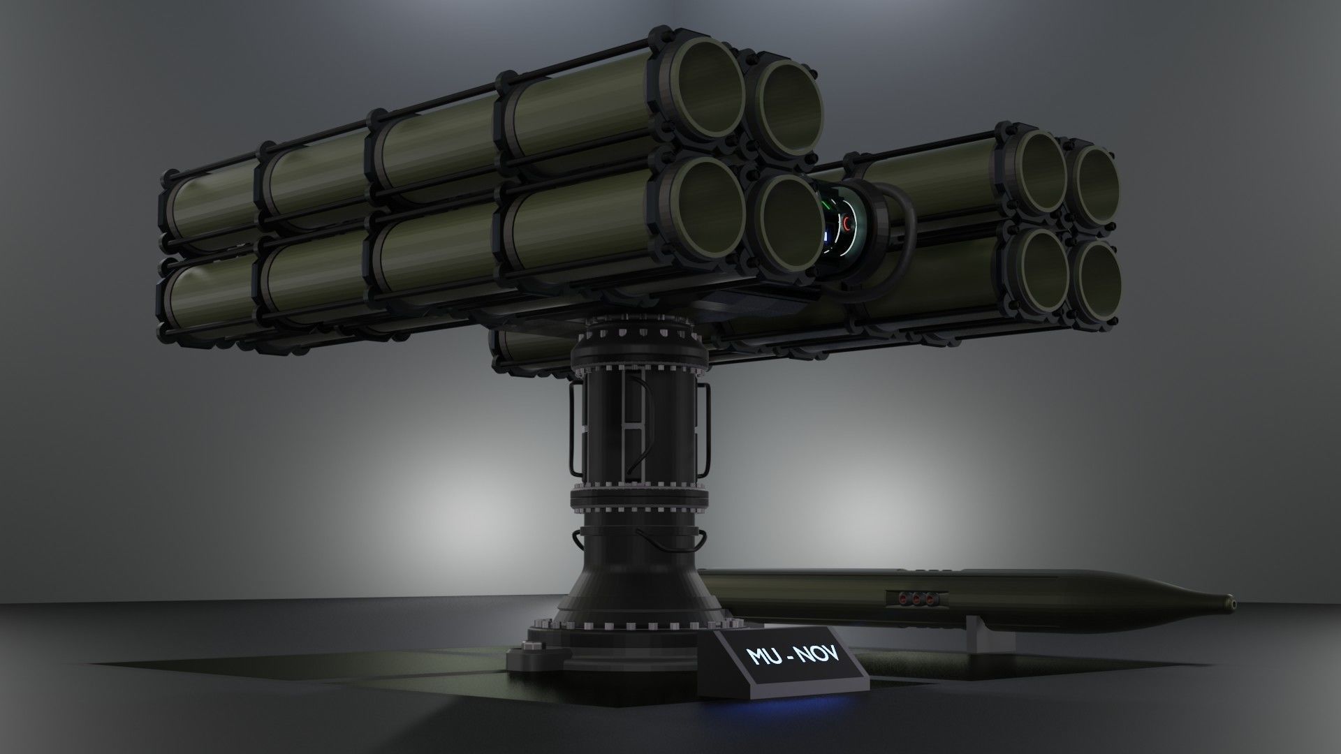 Launchers Anti-aircraft installation Missile complex 3D Model Collection_12