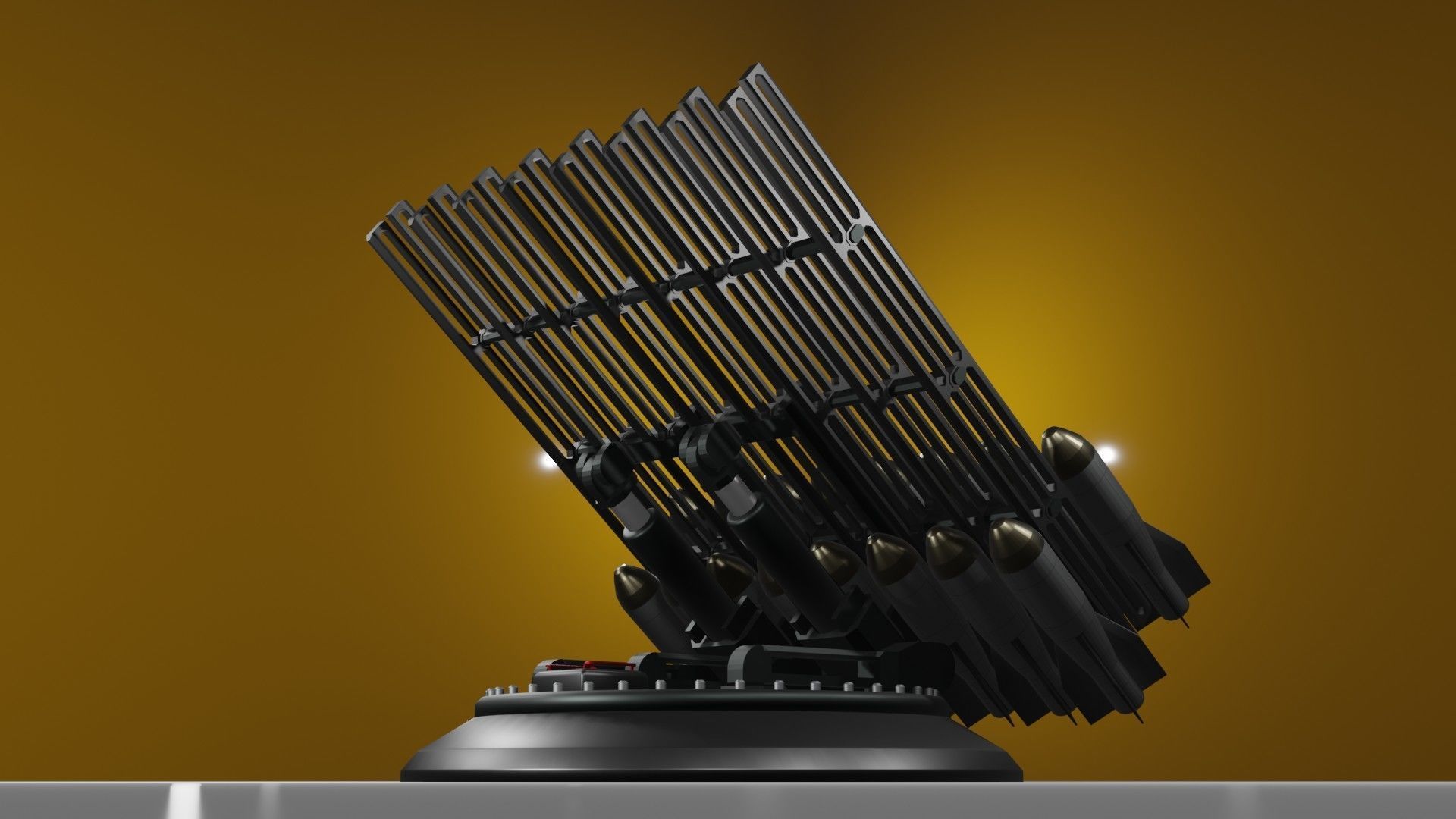 Launchers Anti-aircraft installation Missile complex 3D Model Collection_50