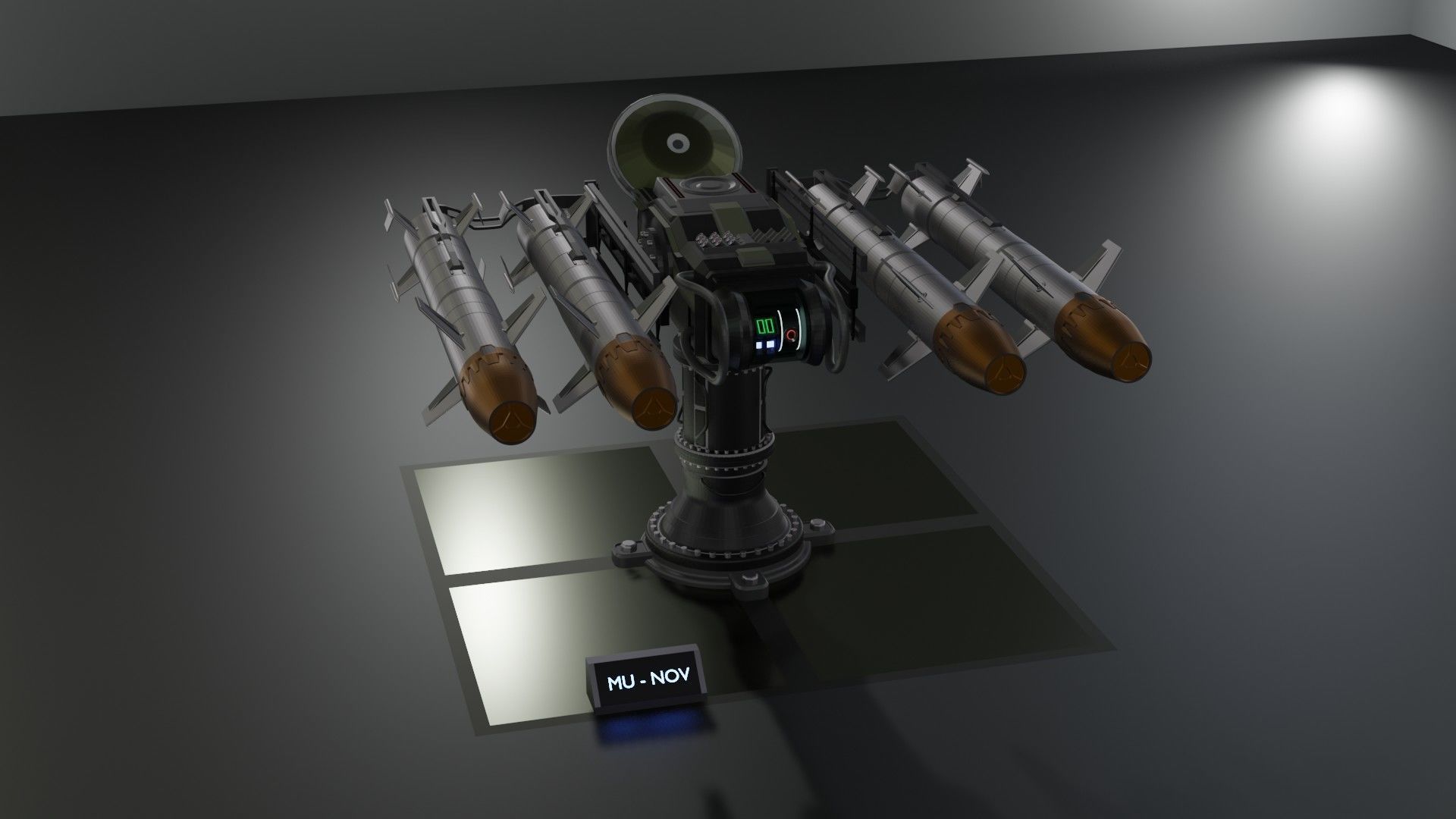 Launchers Anti-aircraft installation Missile complex 3D Model Collection_62