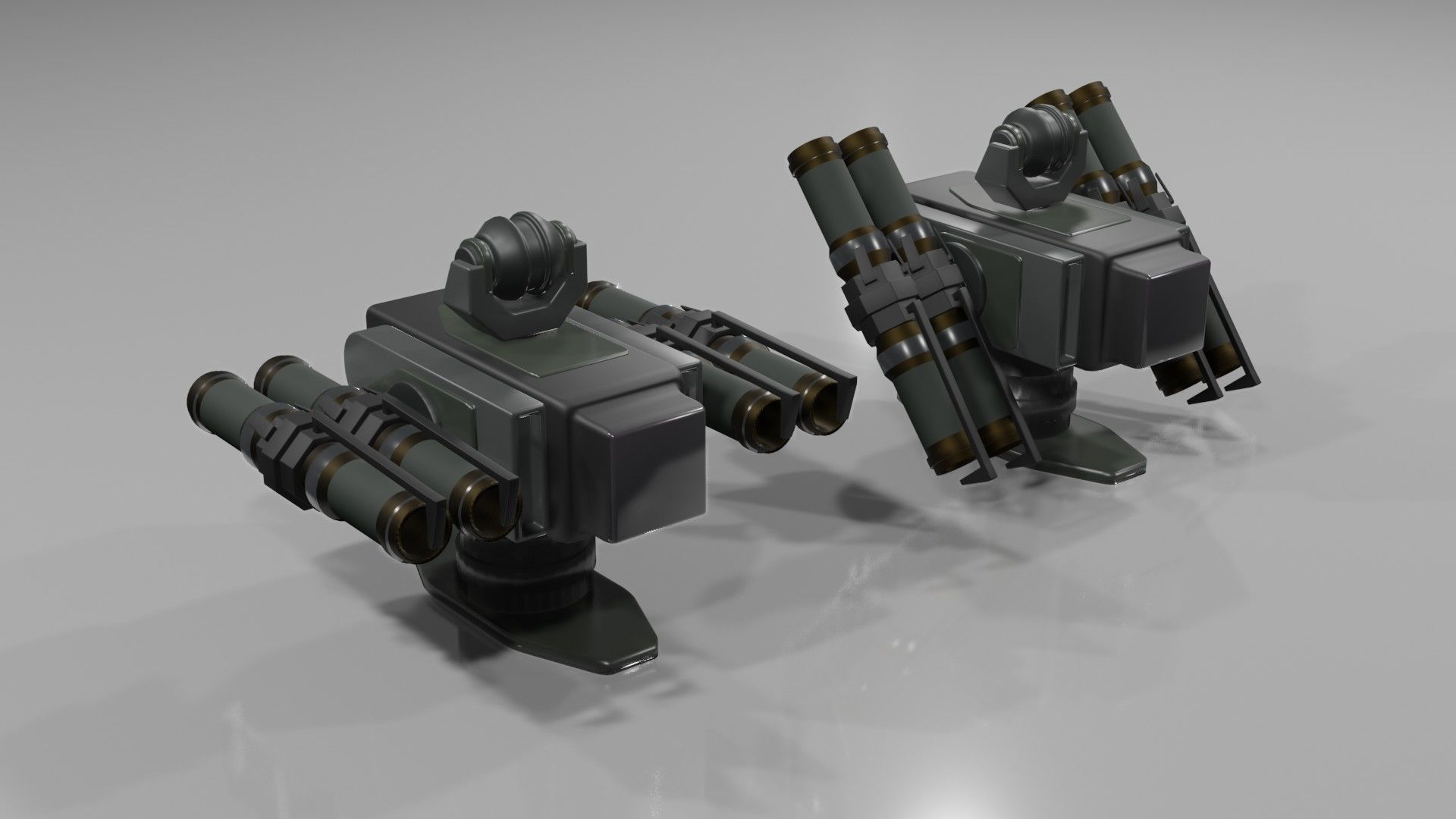 Launchers Anti-aircraft installation Missile complex 3D Model Collection_74