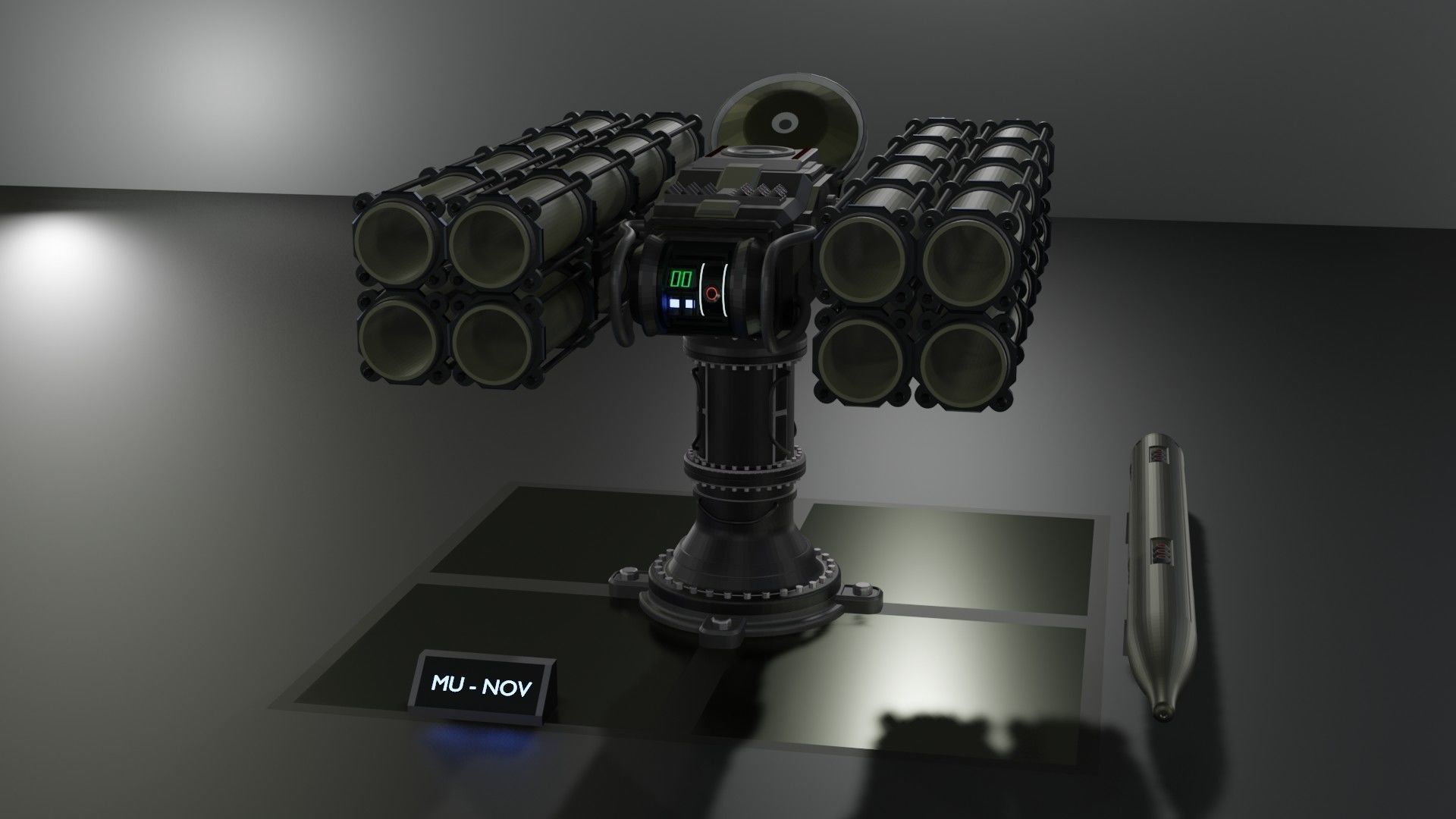 Launchers Anti-aircraft installation Missile complex 3D Model Collection_10