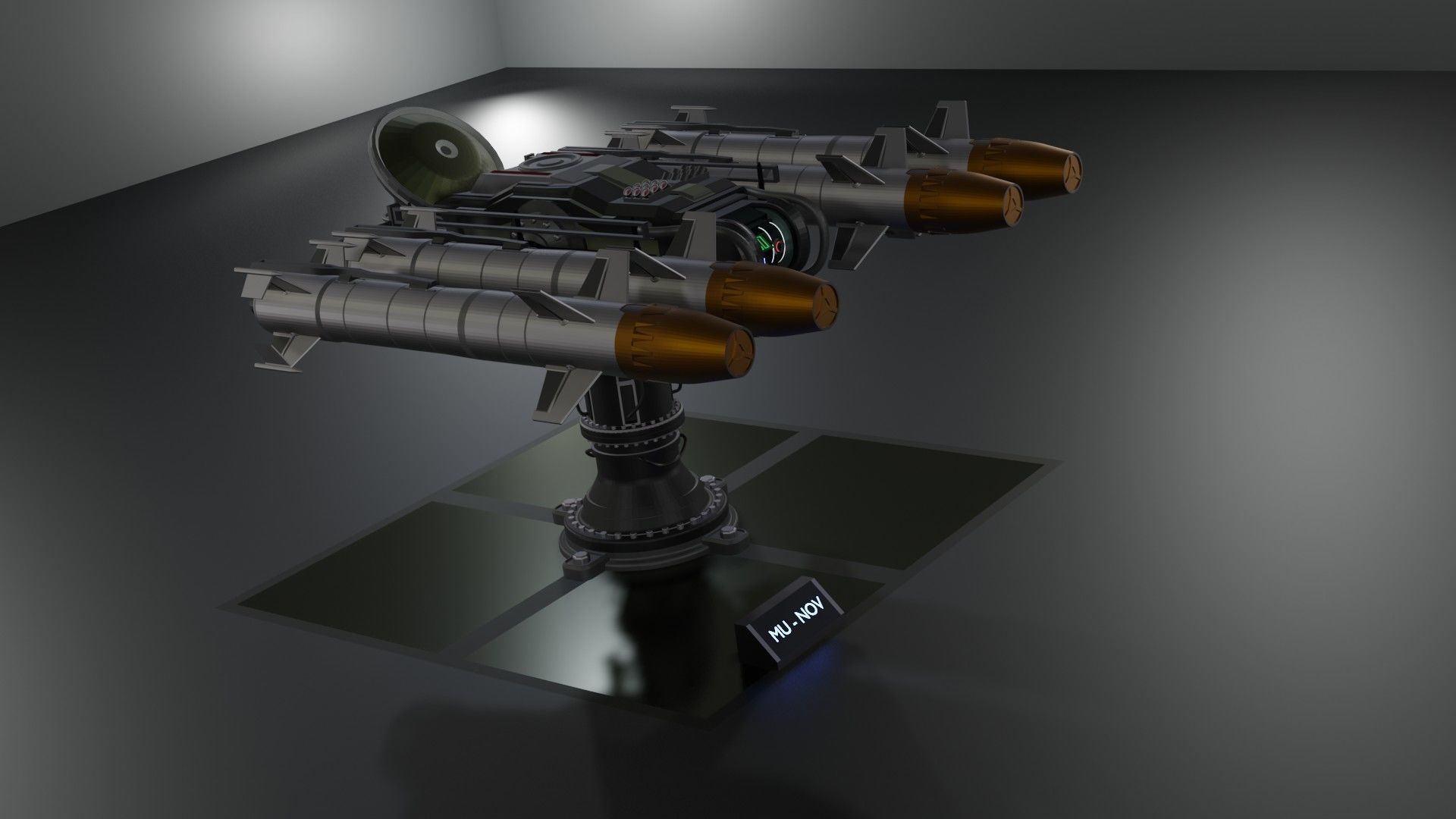 Launchers Anti-aircraft installation Missile complex 3D Model Collection_65