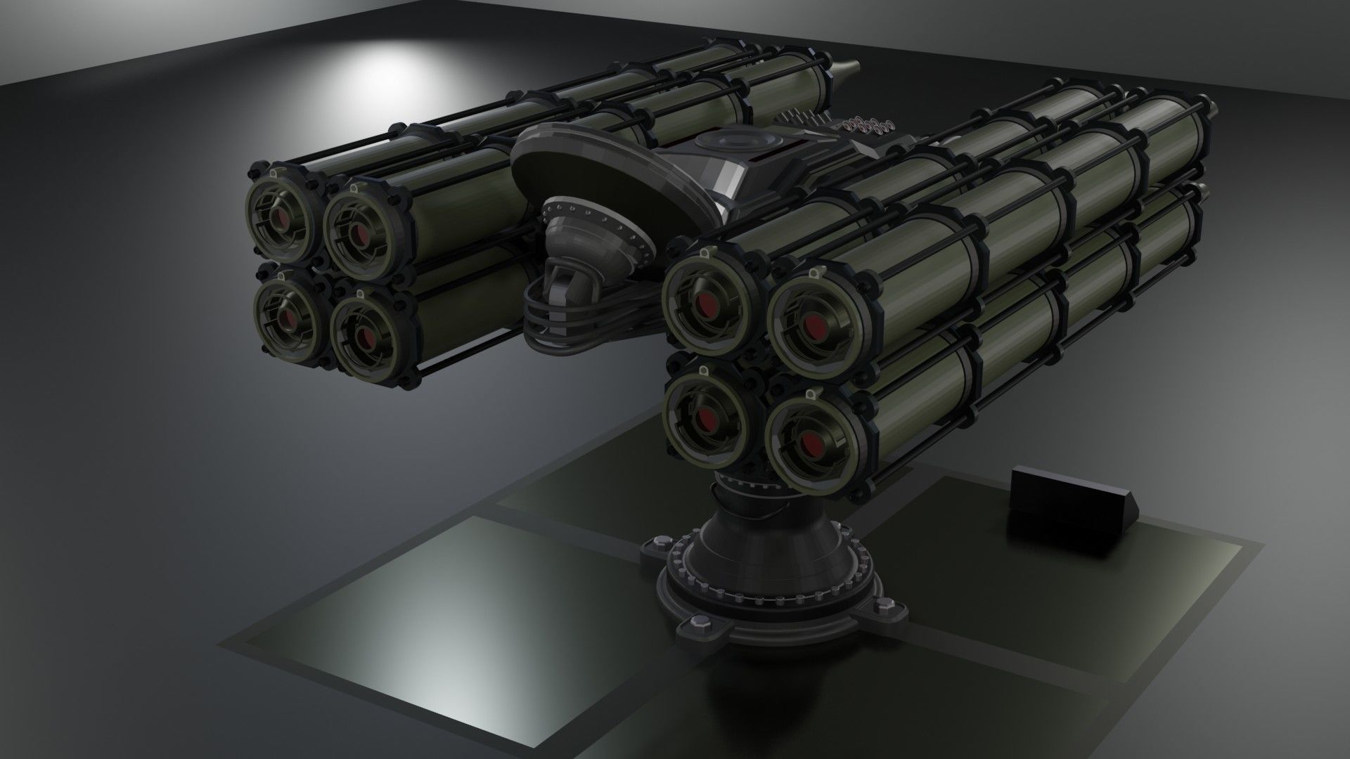 Launchers Anti-aircraft installation Missile complex 3D Model Collection_16