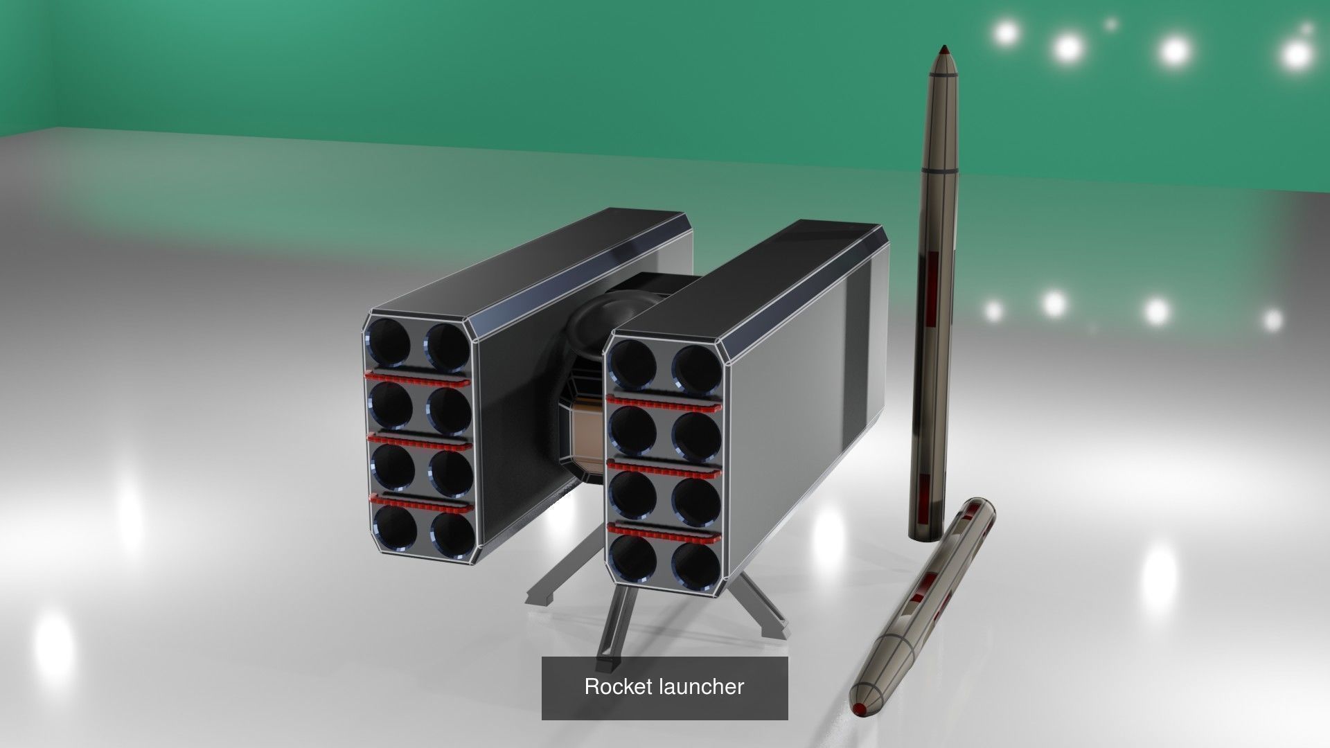Launchers Anti-aircraft installation Missile complex 3D Model Collection_6