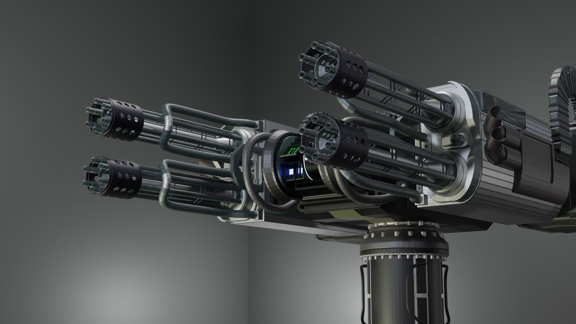 Launchers Anti-aircraft installation Missile complex 3D Model Collection_44