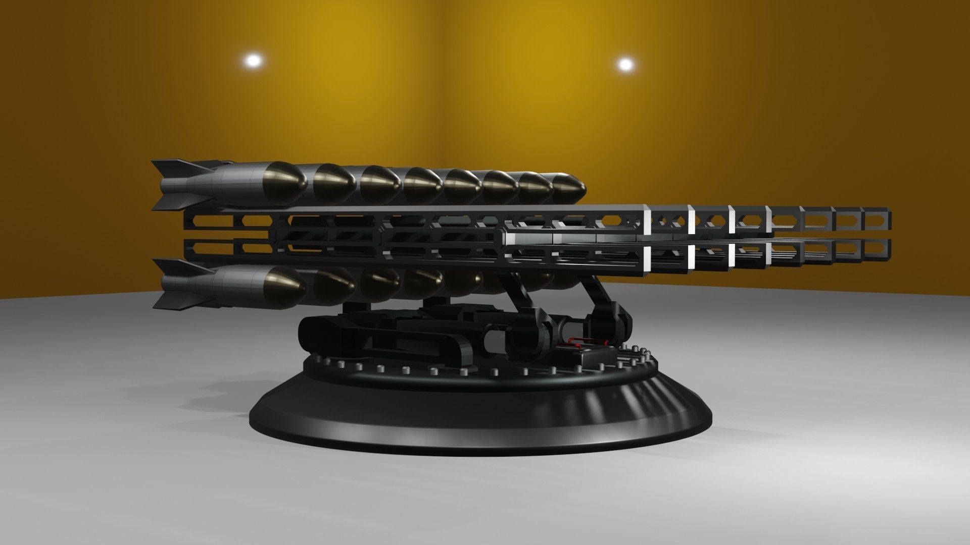 Launchers Anti-aircraft installation Missile complex 3D Model Collection_57