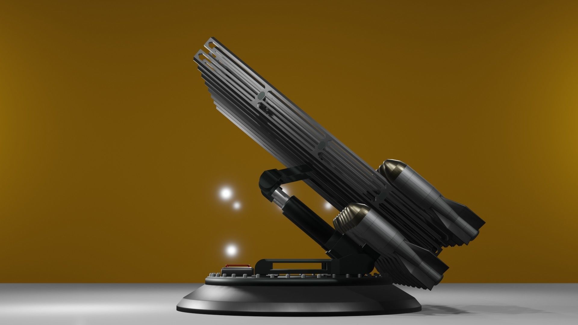 Launchers Anti-aircraft installation Missile complex 3D Model Collection_48