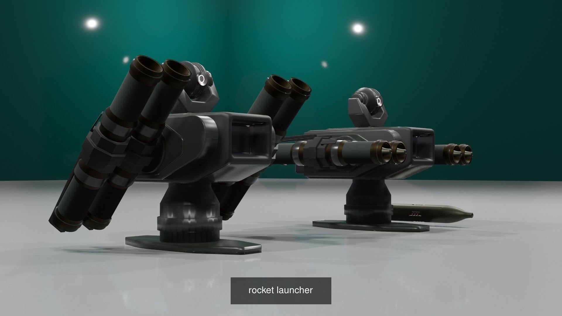 Launchers Anti-aircraft installation Missile complex 3D Model Collection_5