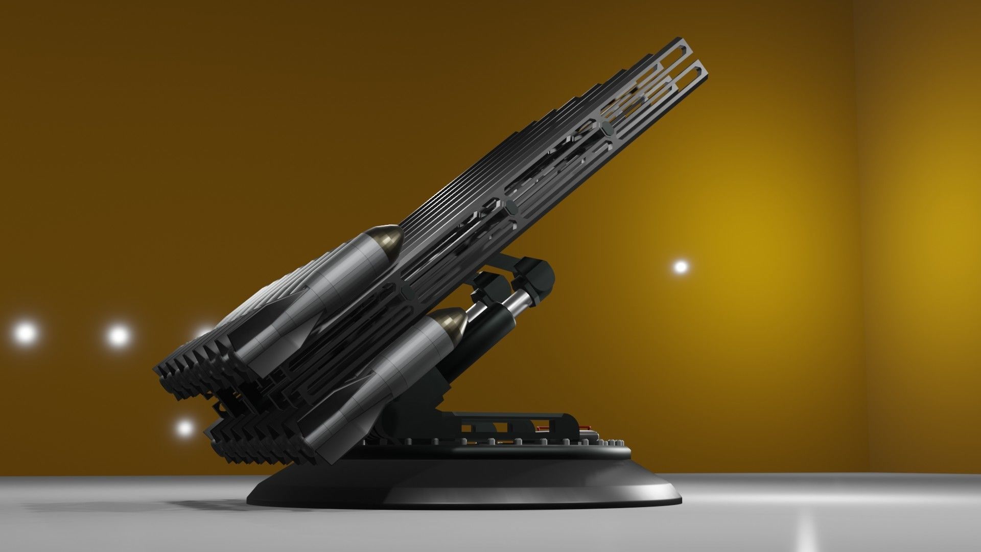 Launchers Anti-aircraft installation Missile complex 3D Model Collection_47