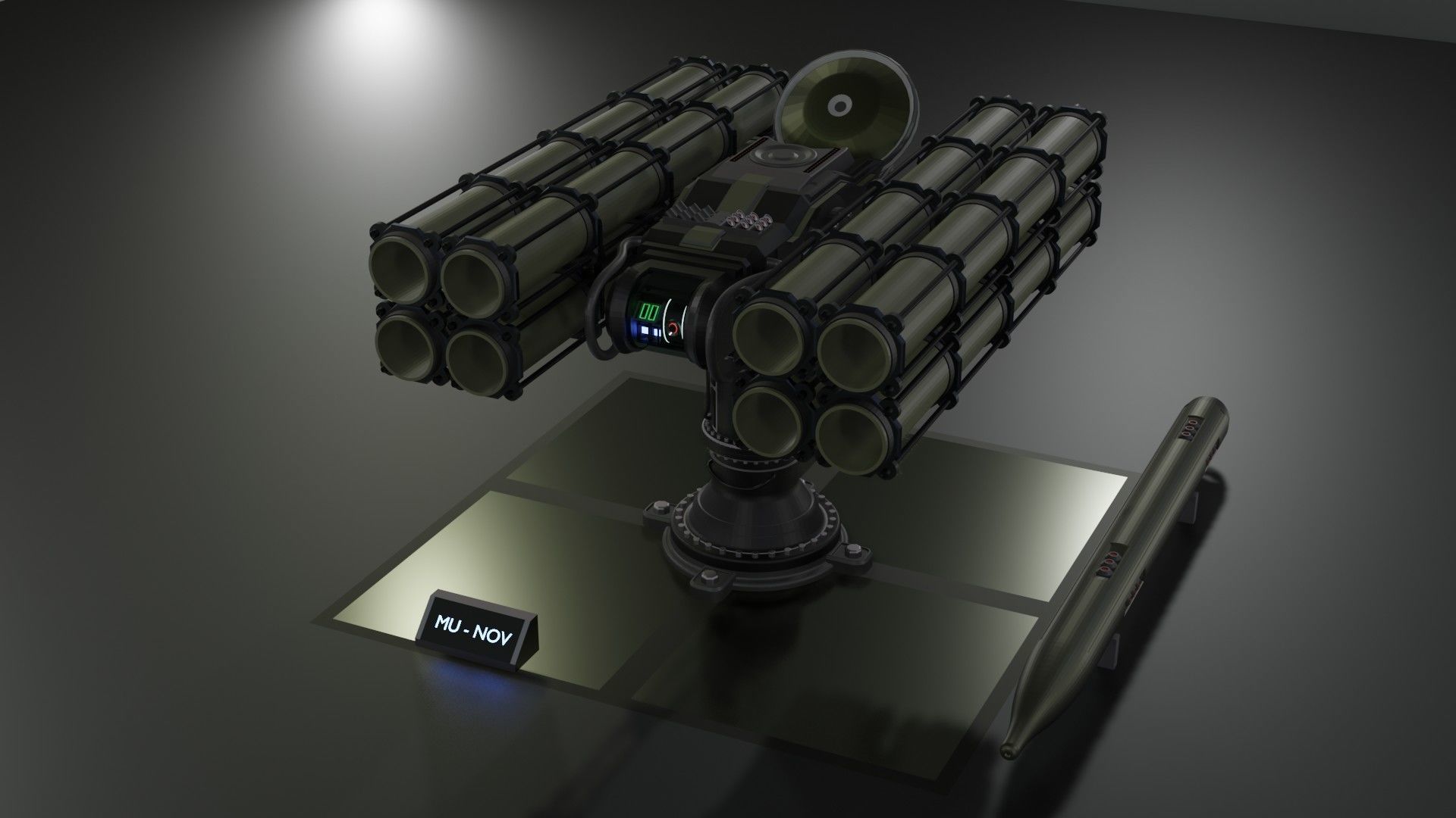 Launchers Anti-aircraft installation Missile complex 3D Model Collection_8