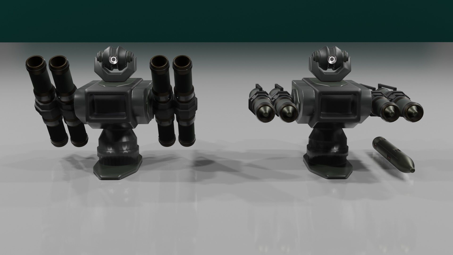 Launchers Anti-aircraft installation Missile complex 3D Model Collection_79