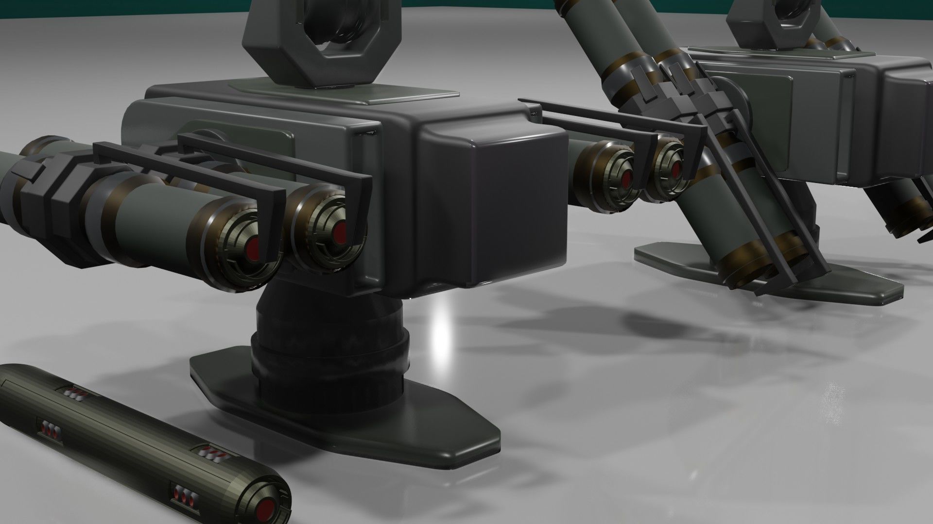 Launchers Anti-aircraft installation Missile complex 3D Model Collection_70