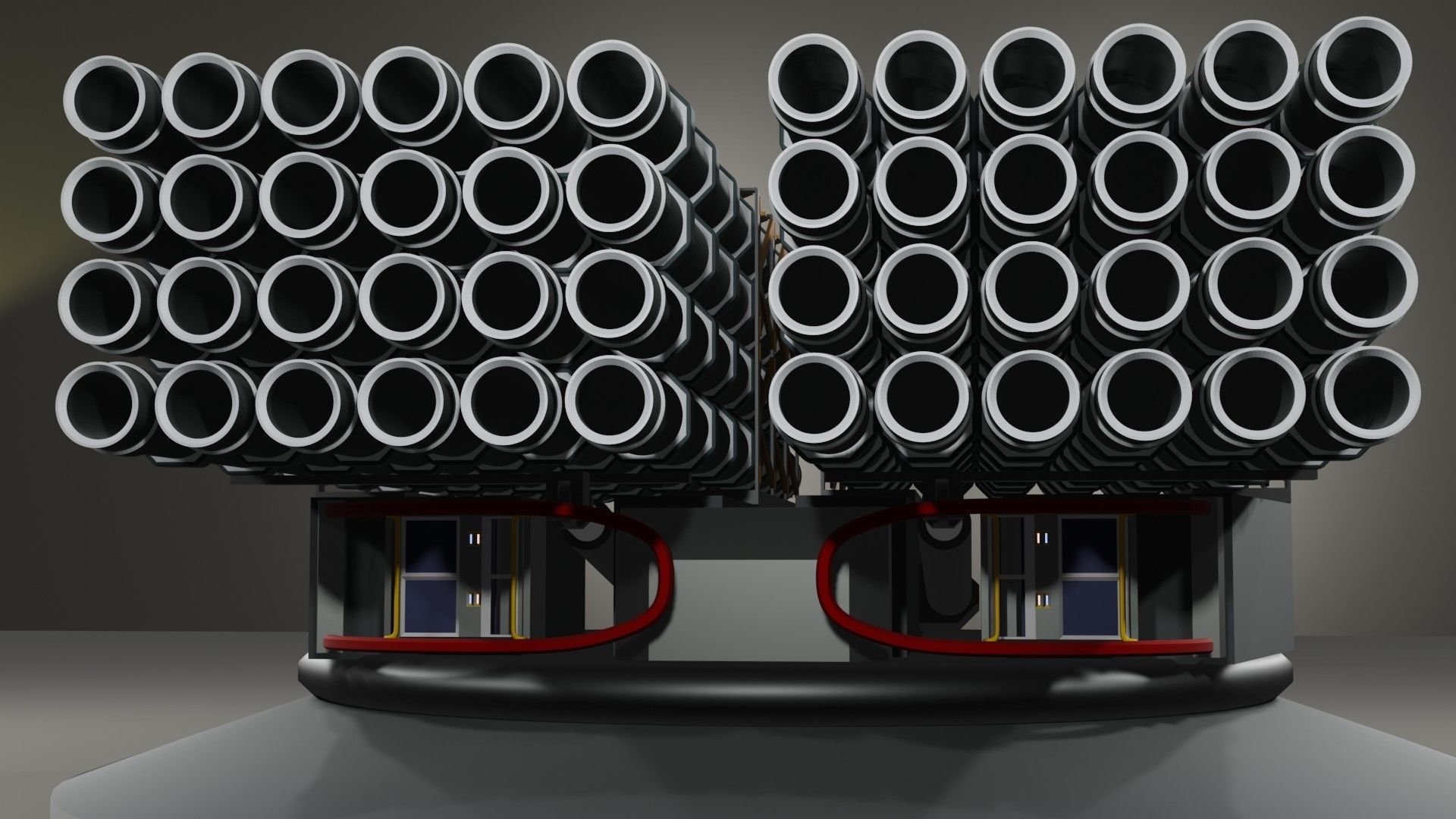 Launchers Anti-aircraft installation Missile complex 3D Model Collection_32