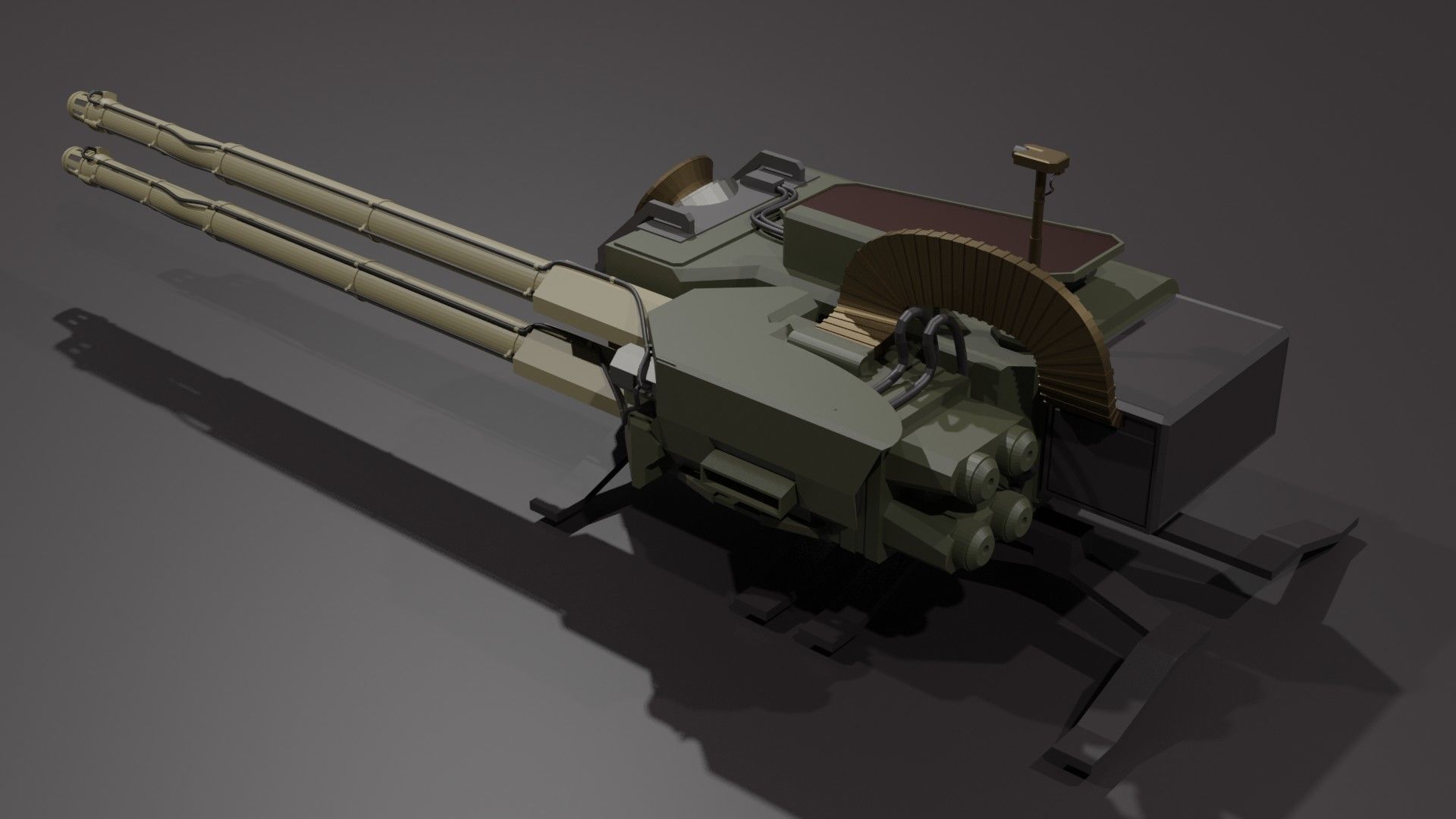 Launchers Anti-aircraft installation Missile complex 3D Model Collection_91