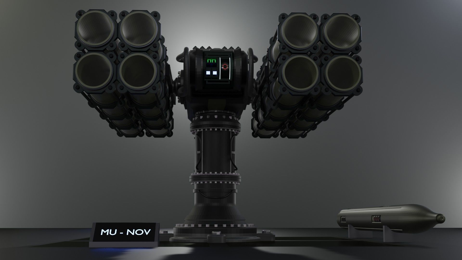 Launchers Anti-aircraft installation Missile complex 3D Model Collection_13