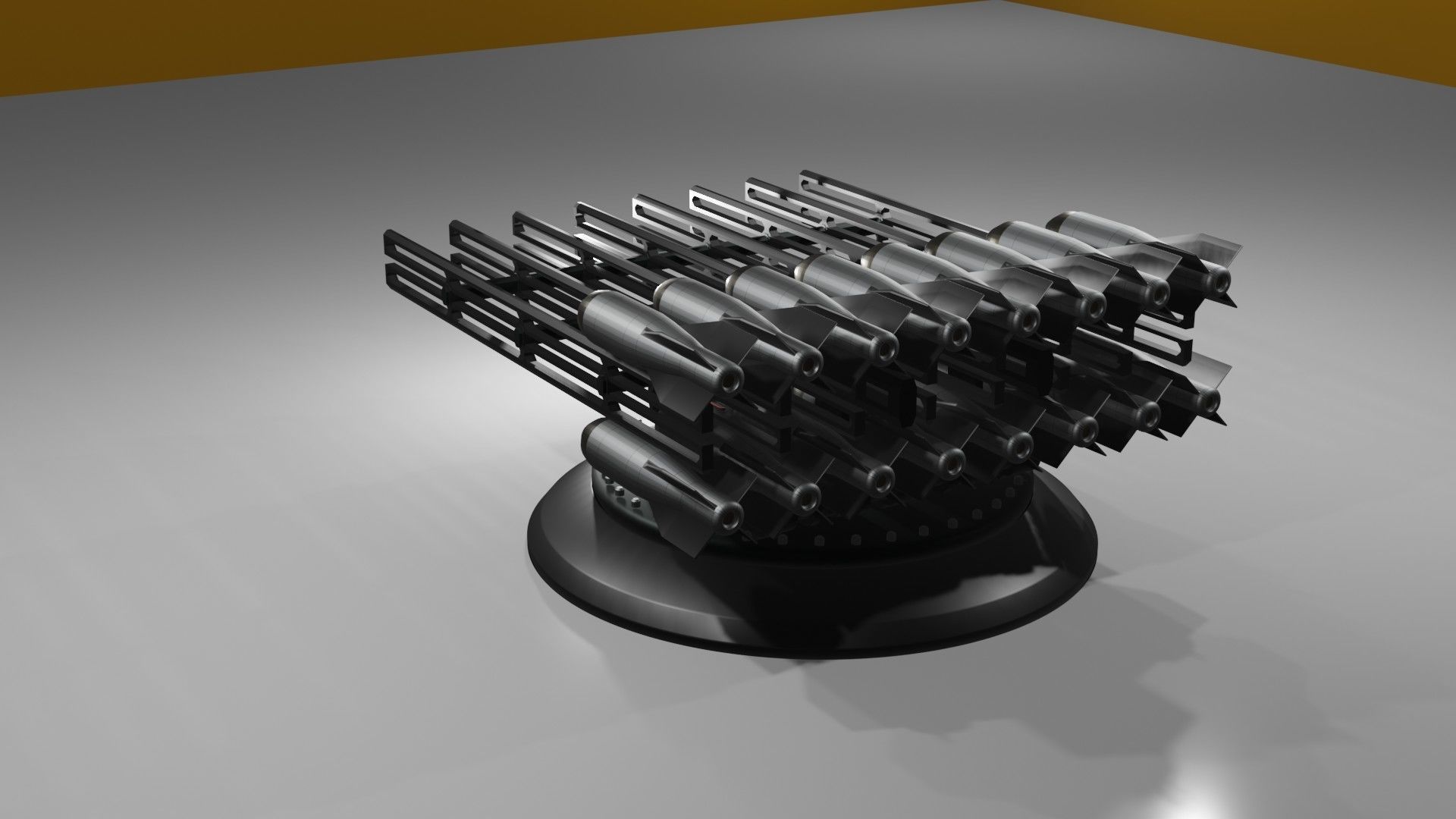 Launchers Anti-aircraft installation Missile complex 3D Model Collection_52