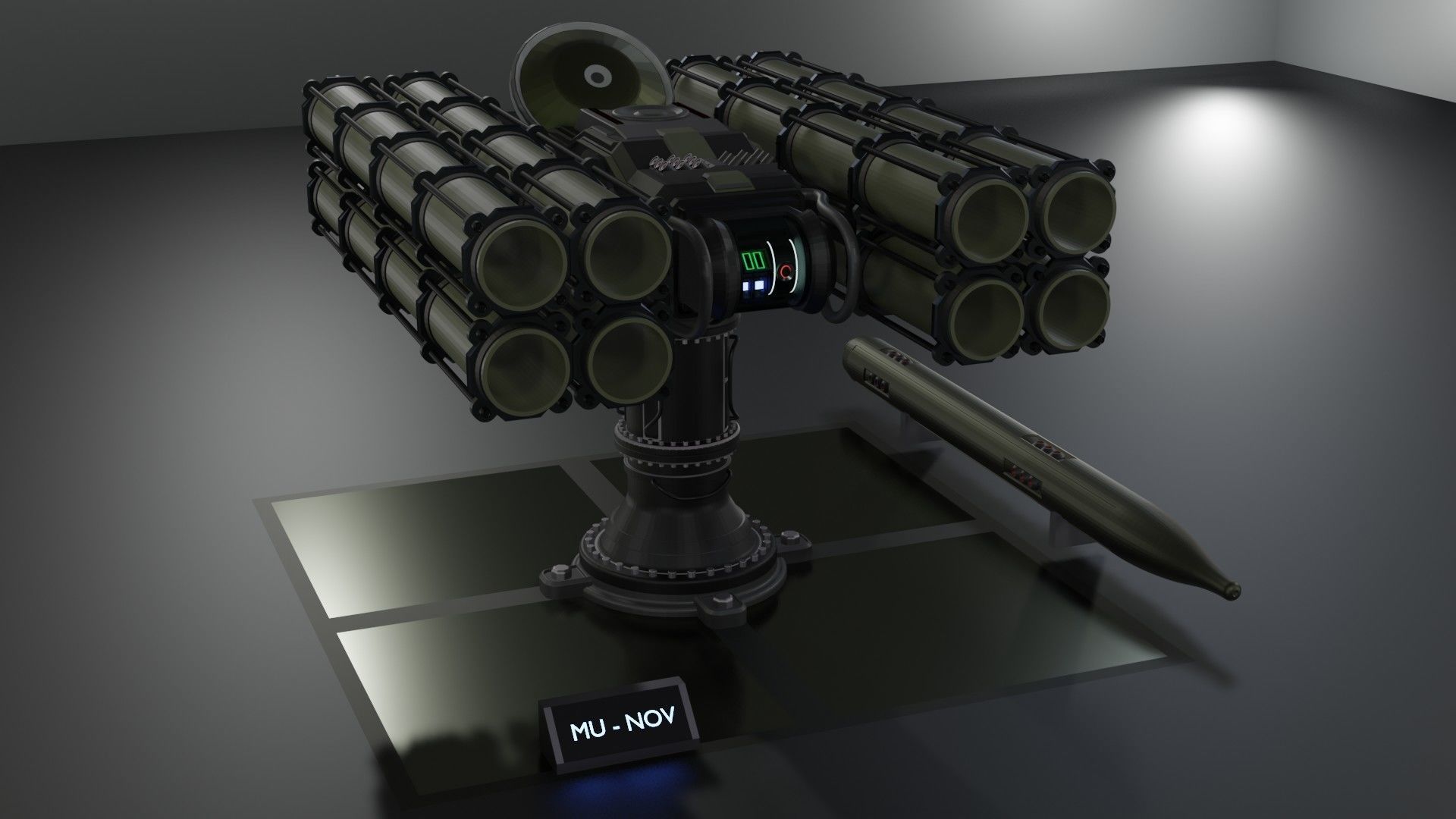 Launchers Anti-aircraft installation Missile complex 3D Model Collection_15