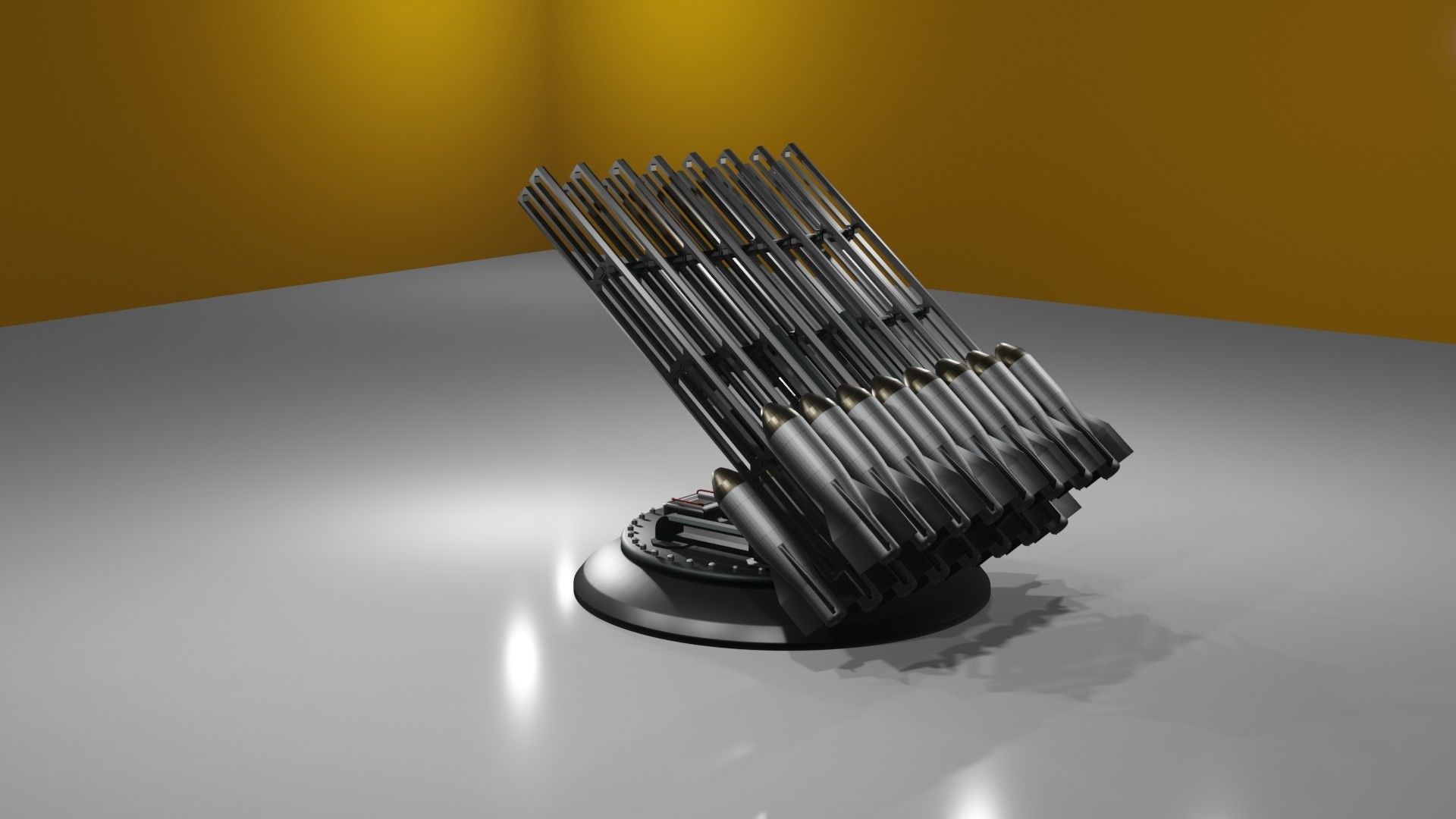 Launchers Anti-aircraft installation Missile complex 3D Model Collection_56