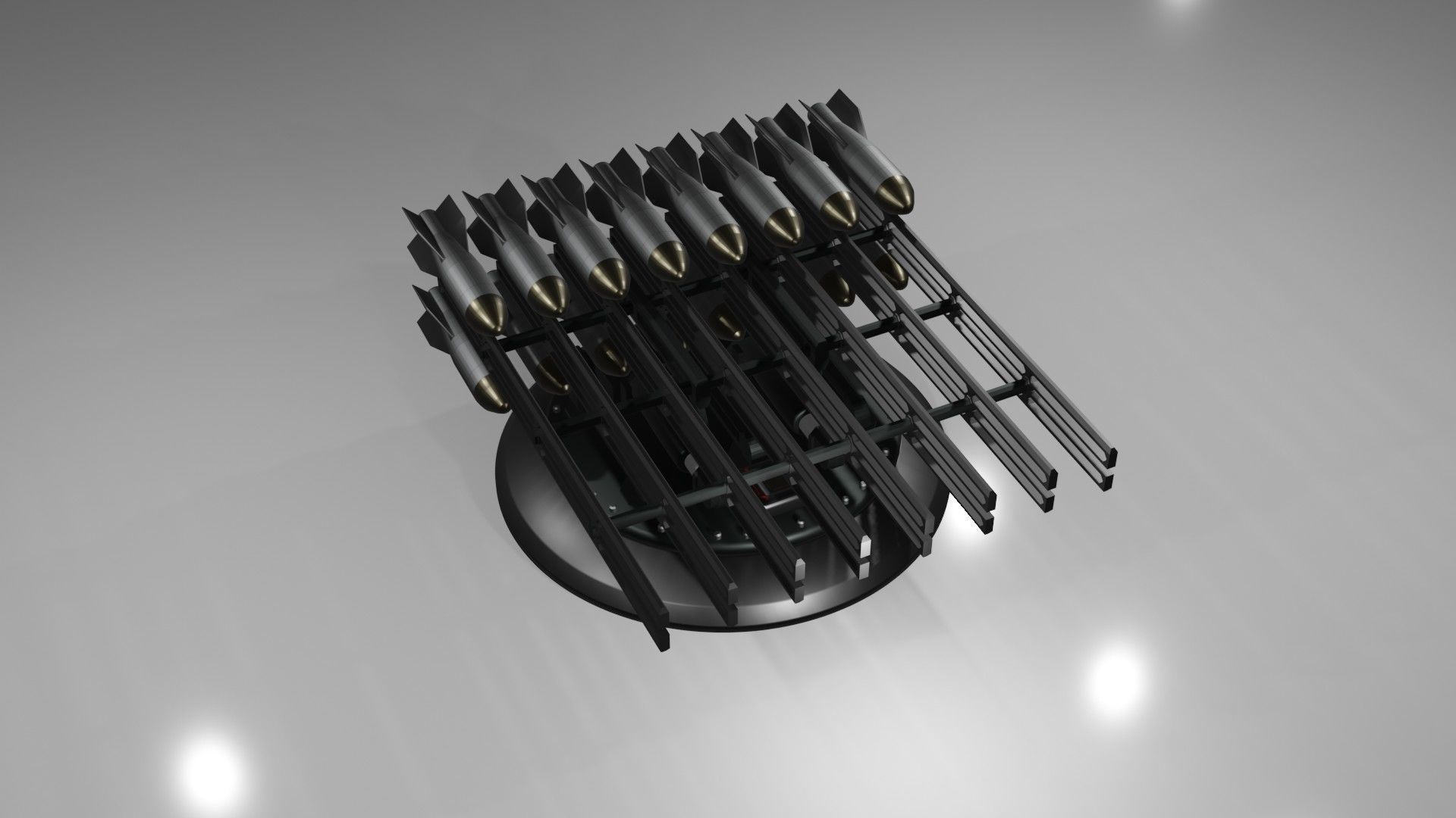 Launchers Anti-aircraft installation Missile complex 3D Model Collection_59