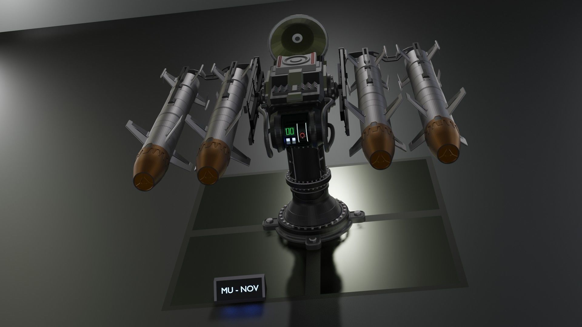 Launchers Anti-aircraft installation Missile complex 3D Model Collection_66