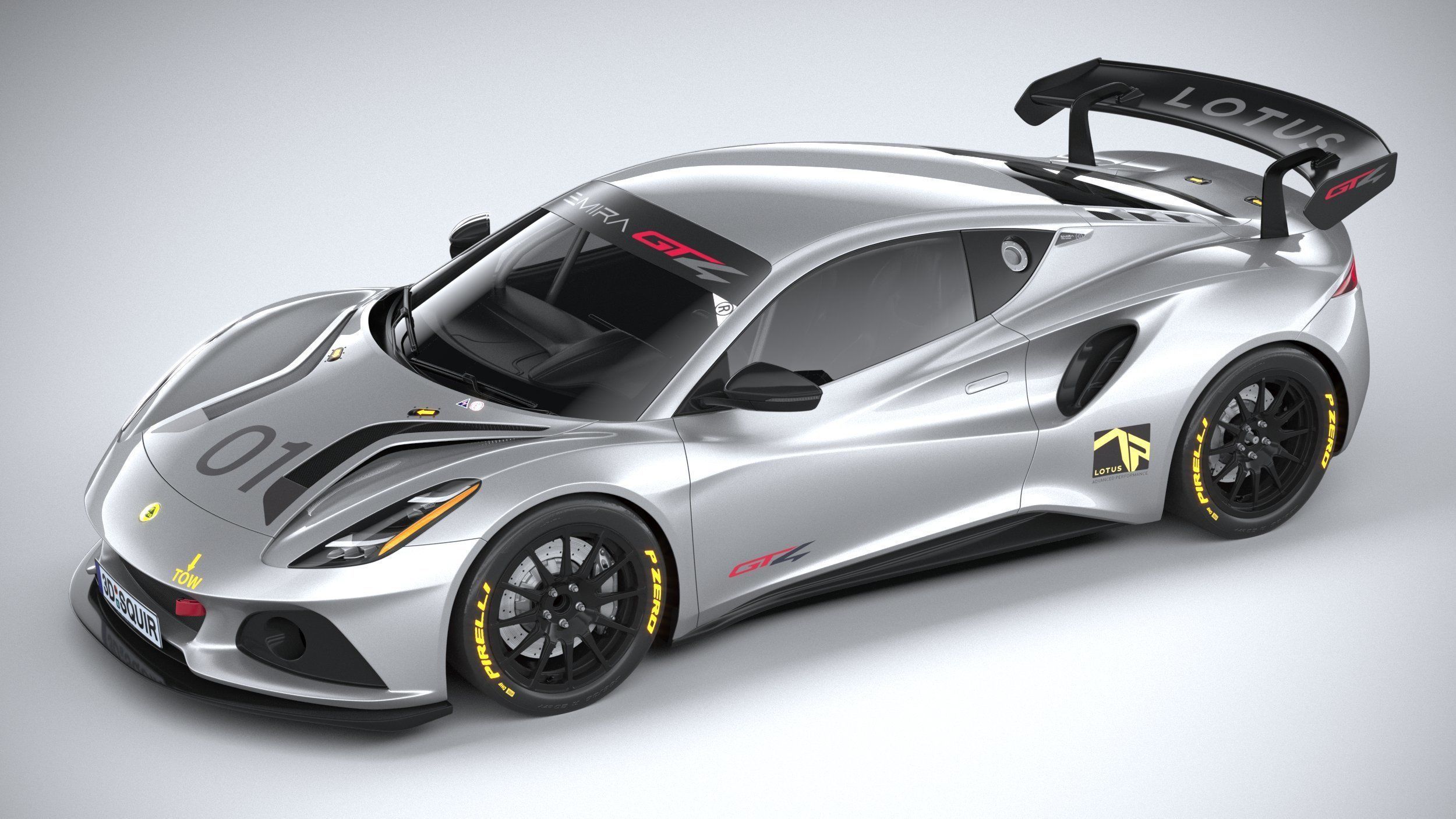 Lotus Emira GT4 2023 3D model_7