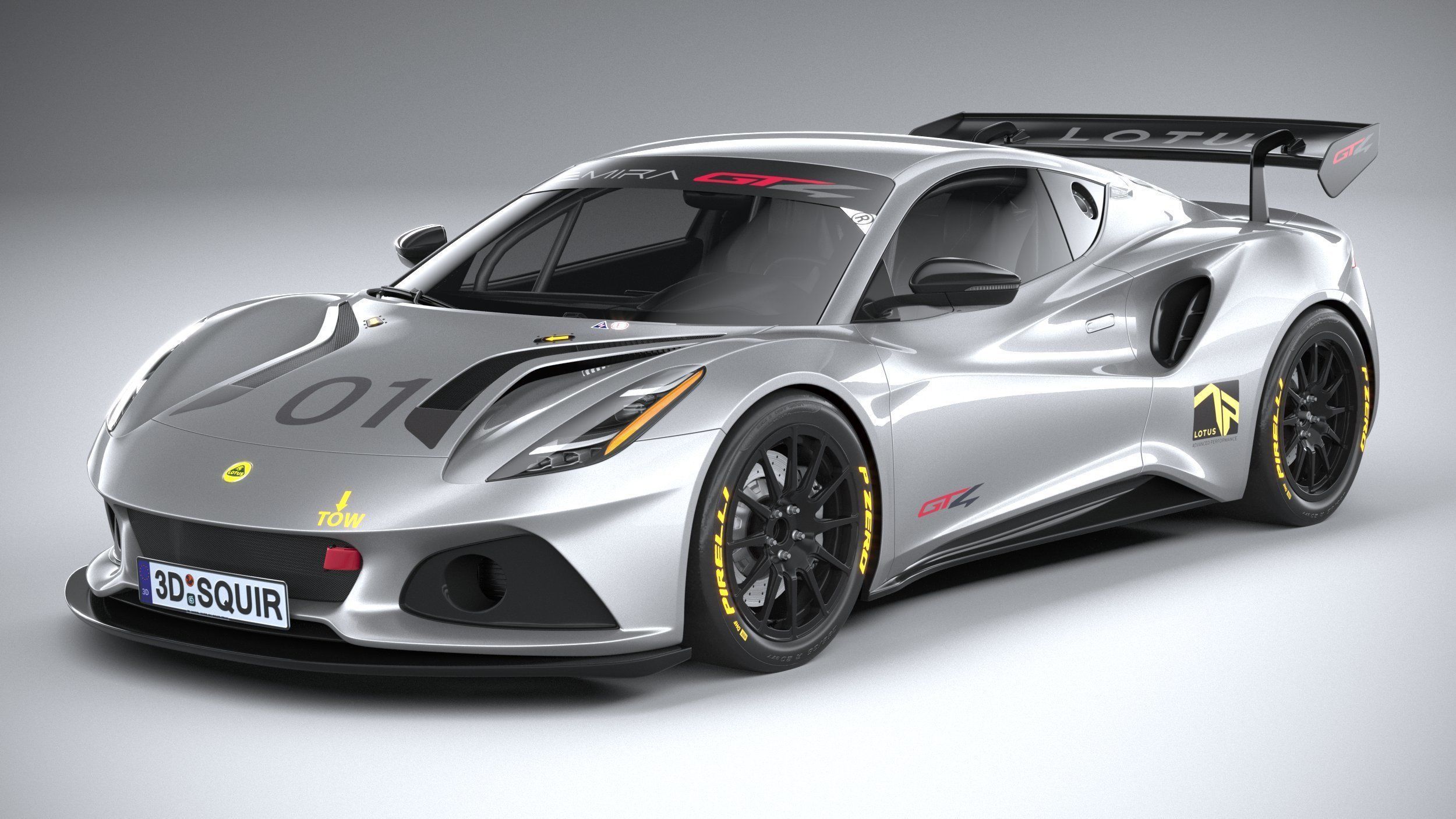 Lotus Emira GT4 2023 3D model_1