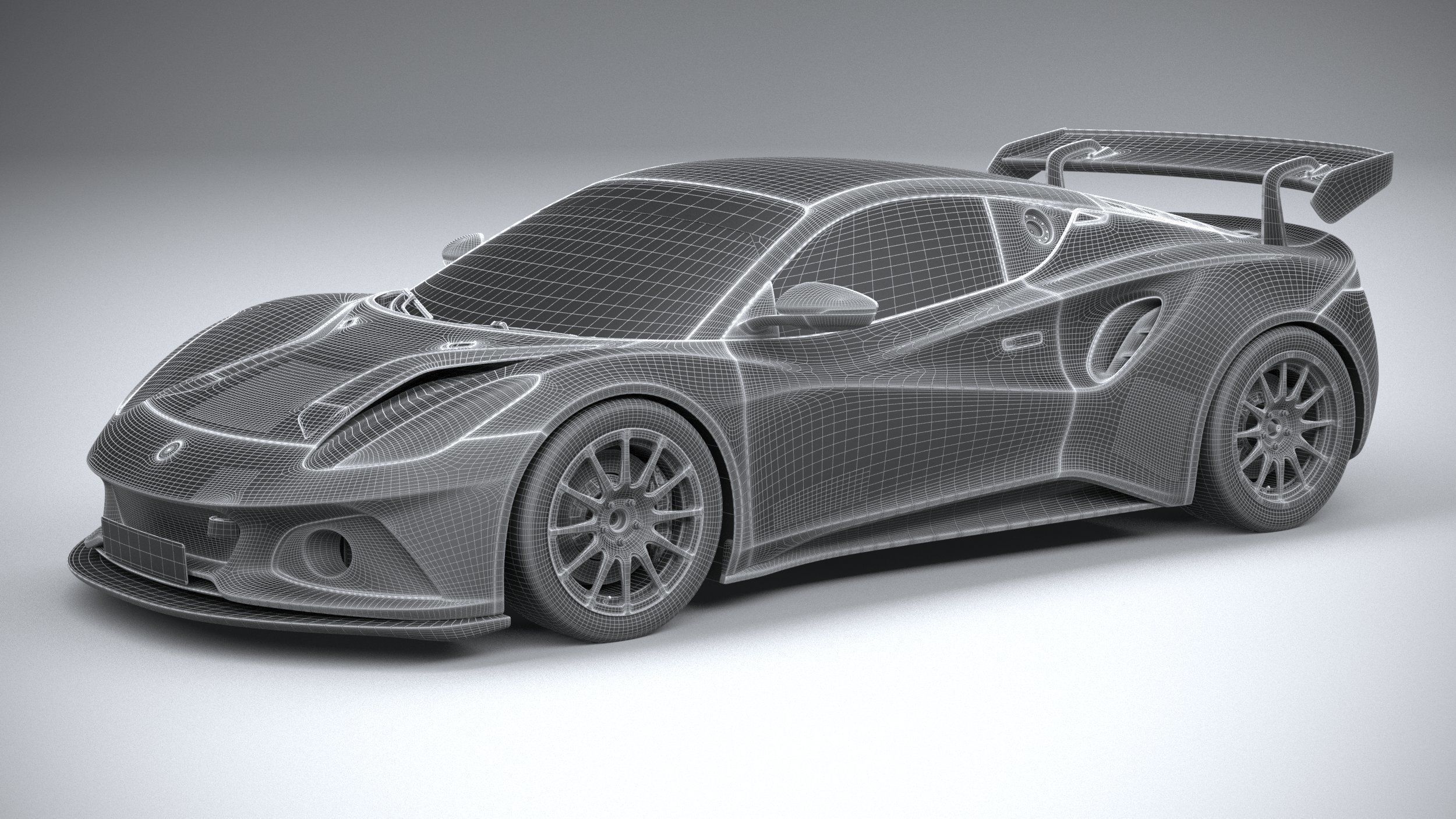 Lotus Emira GT4 2023 3D model_26
