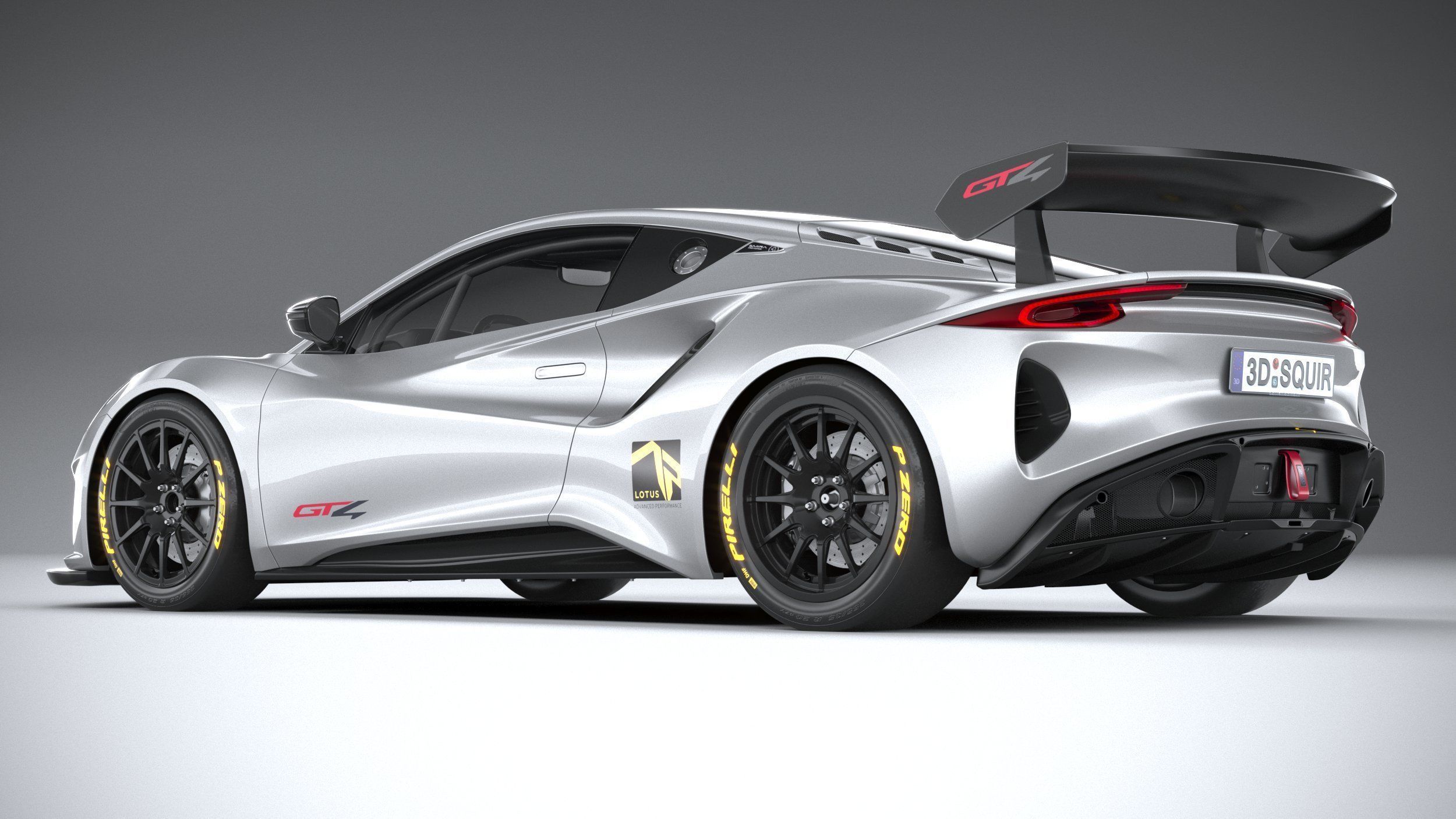 Lotus Emira GT4 2023 3D model_5