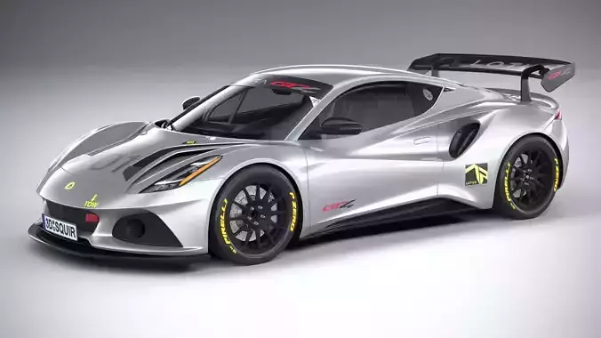 Lotus Emira GT4 2023 3D model